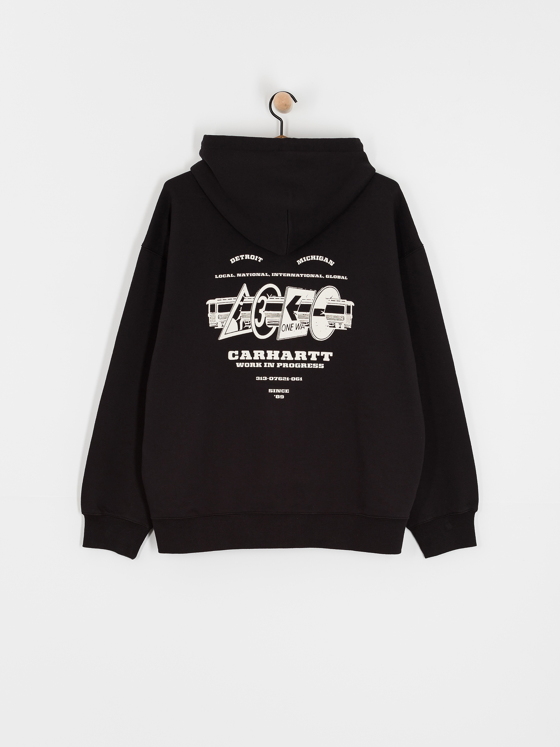 Bluza z kapturem Carhartt WIP Runaway ZHD (black/wax)