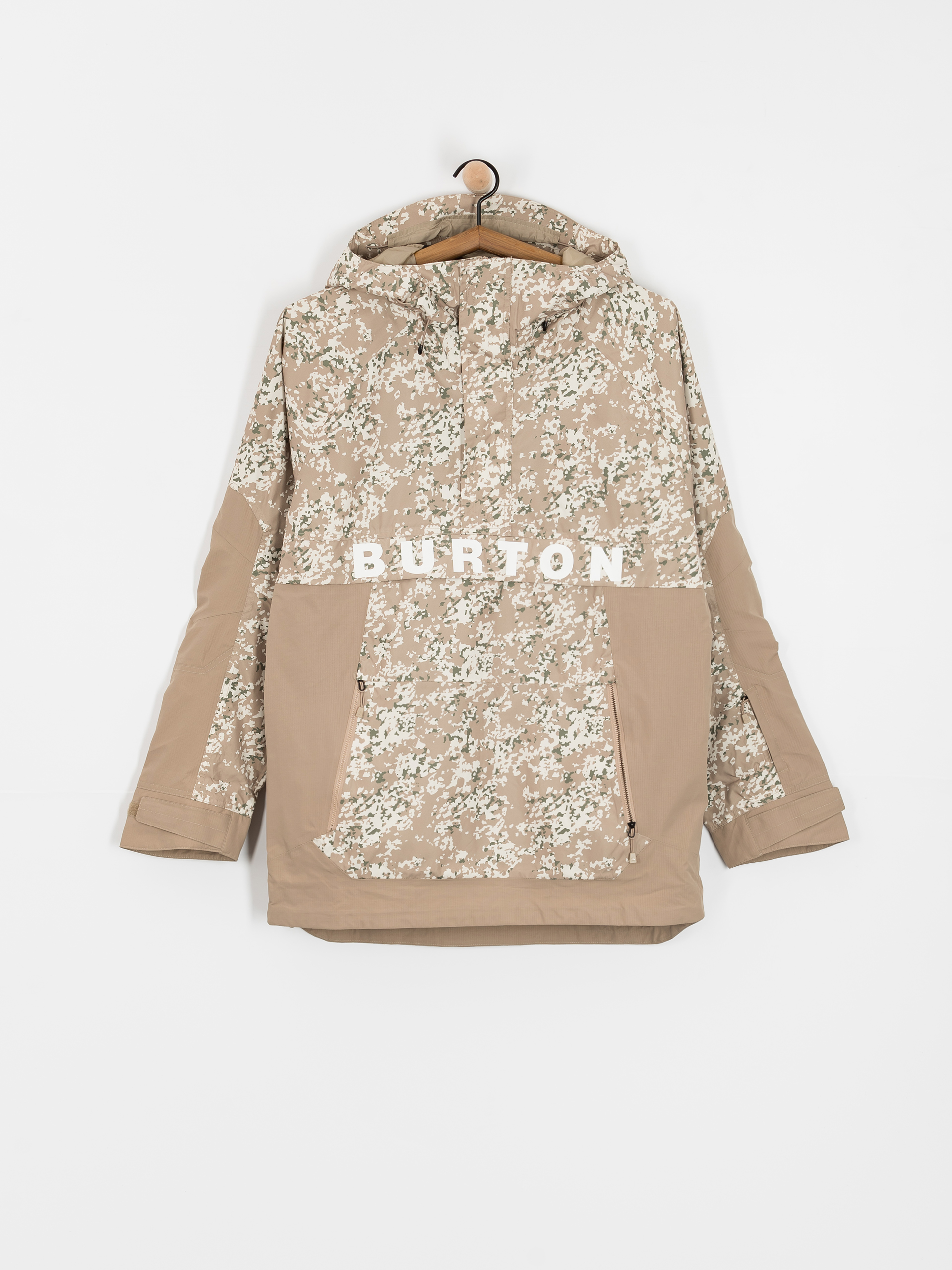 Męska Kurtka snowboardowa Burton Frostner Anorak (snowfall camo/summit taupe)