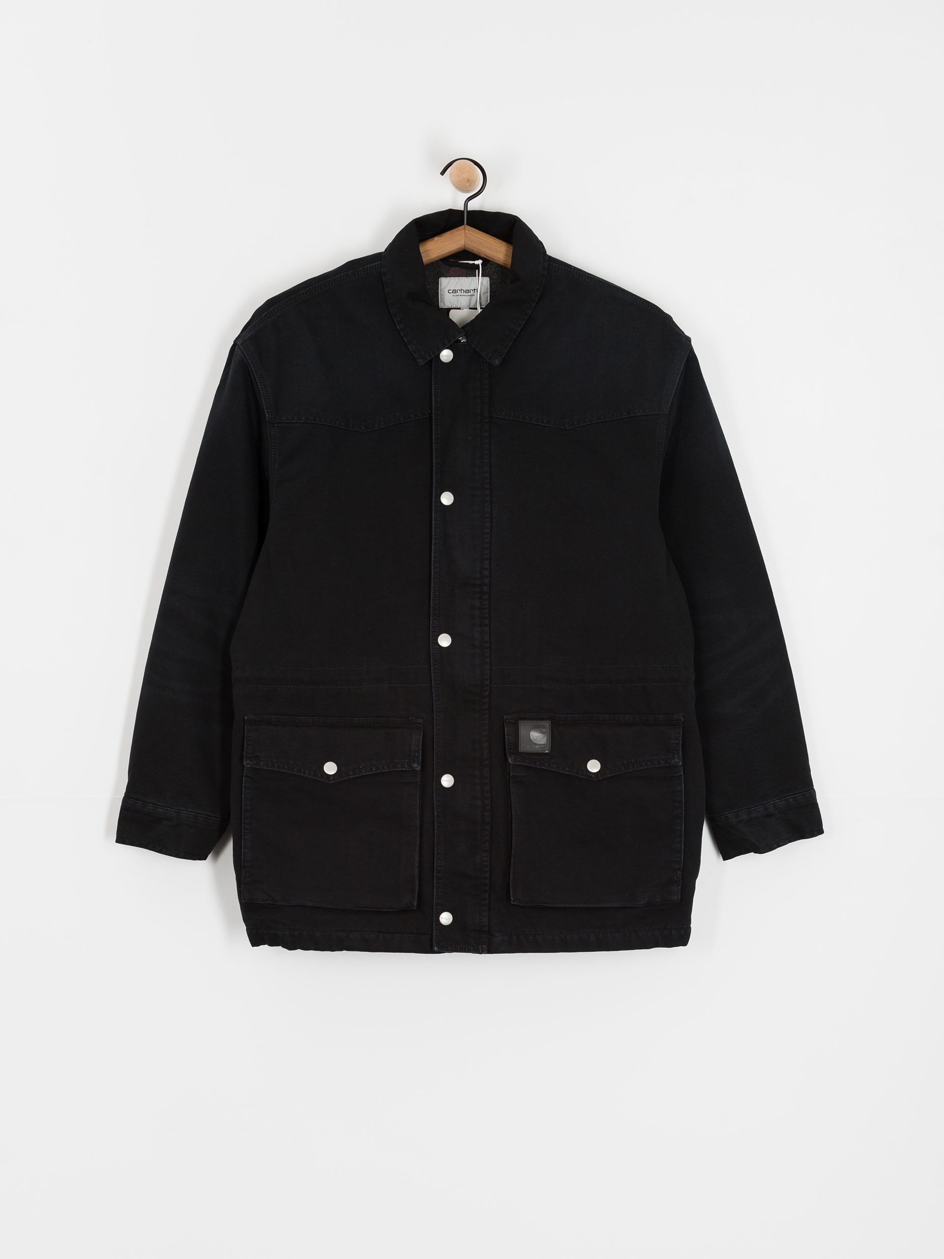 Kurtka Carhartt WIP OG Santa Fe Coat - czarny (black/black)
