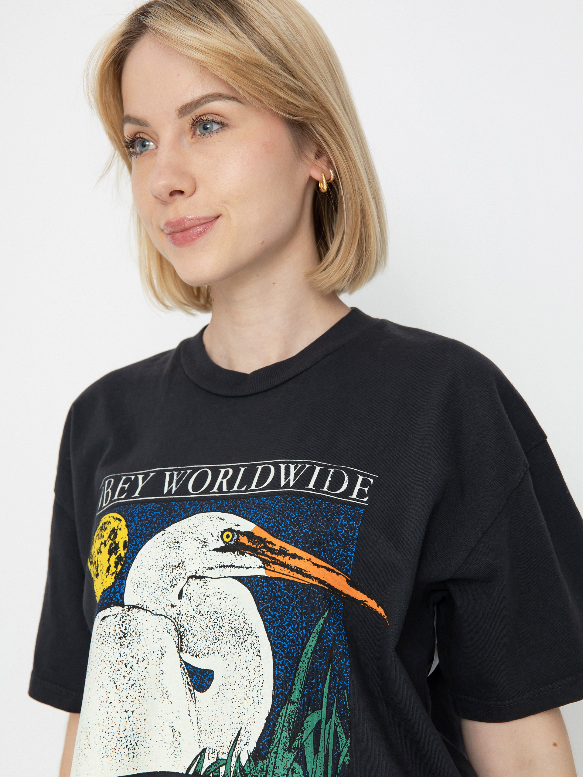 T-shirt OBEY Stork Wmn (black)