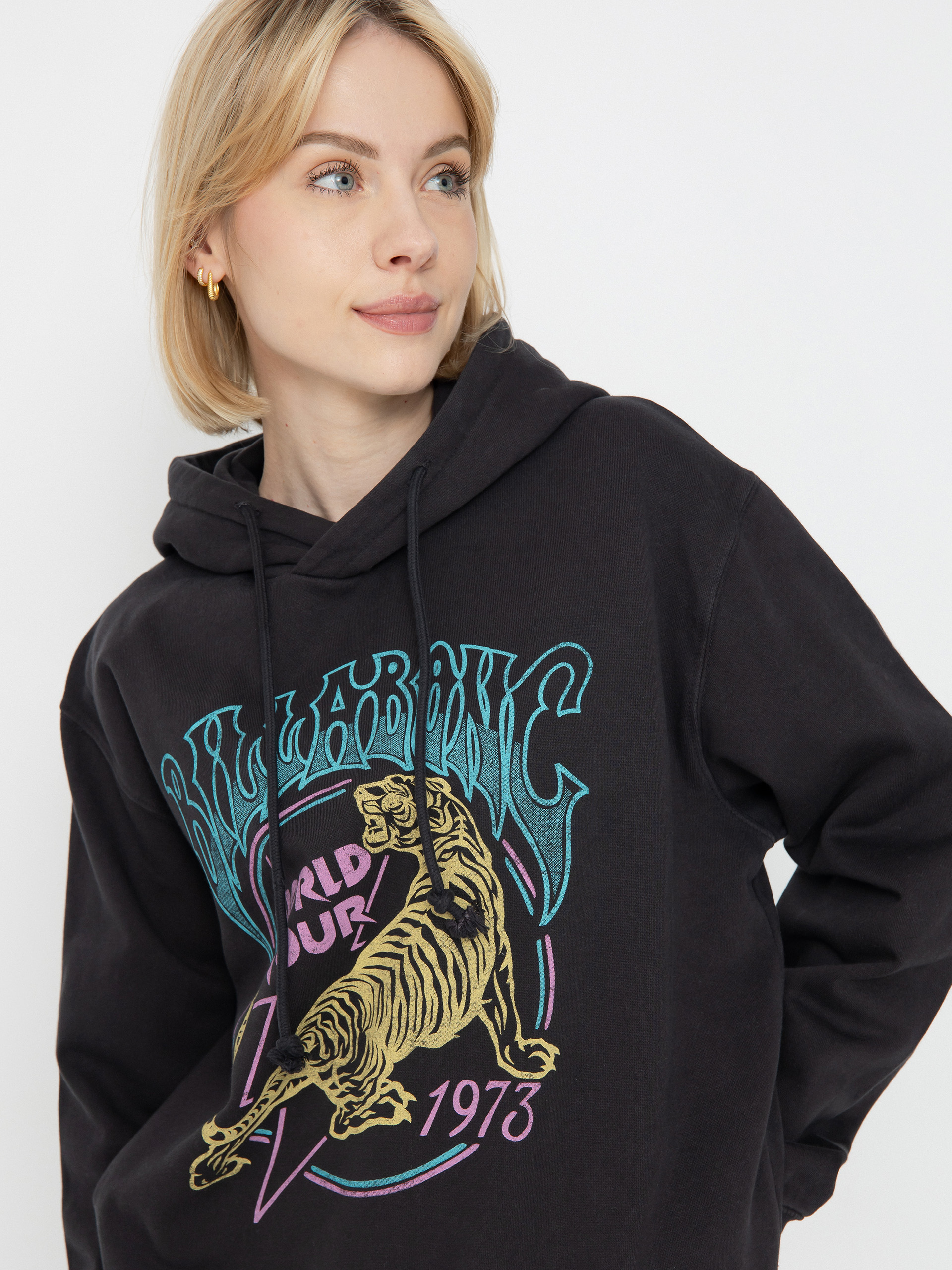 Bluza z kapturem Billabong Tiger Tour HD Wmn (off black)