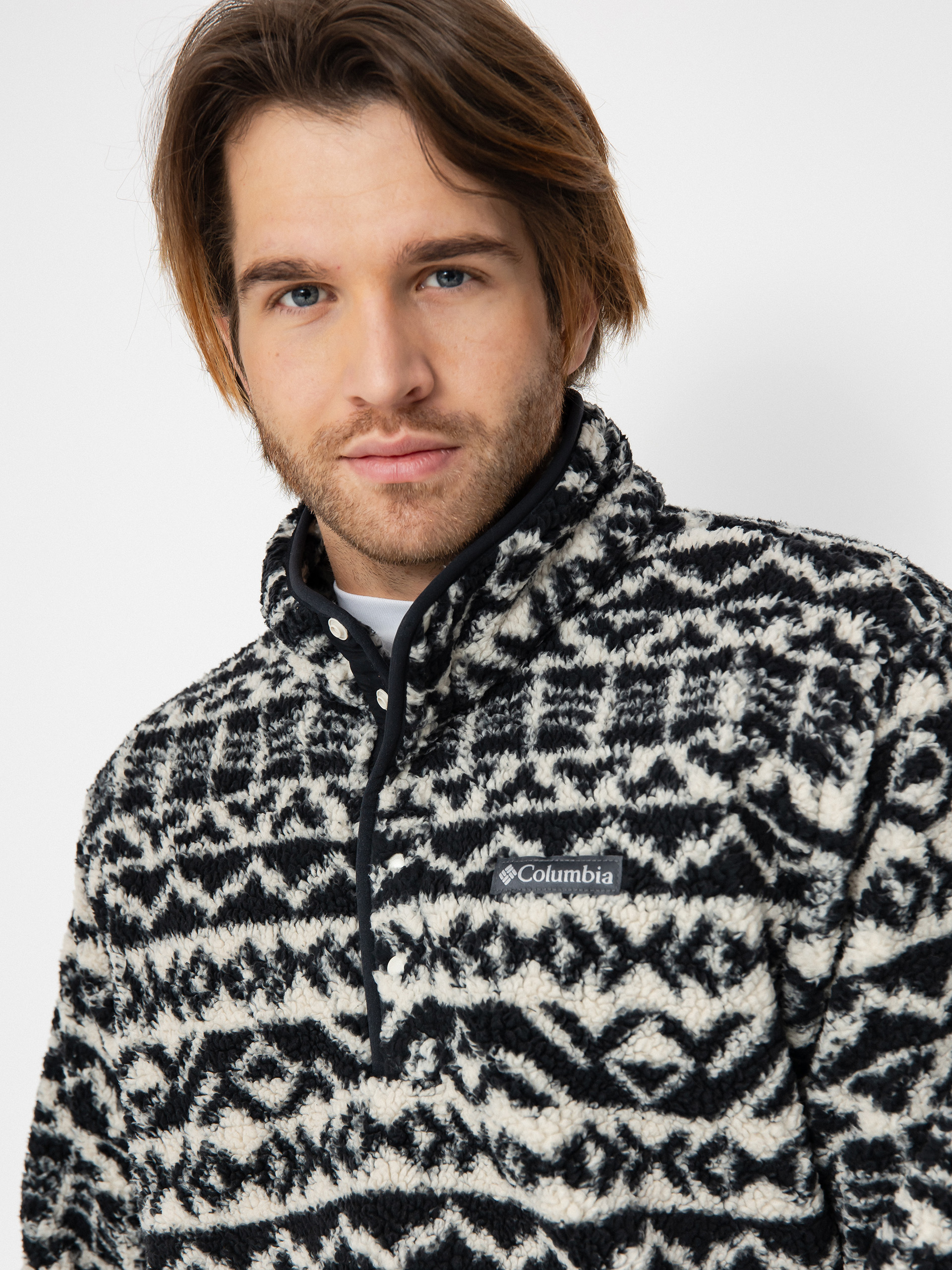 Męski Polar Columbia Rugged Ridge Half Snap (dark stone madr)