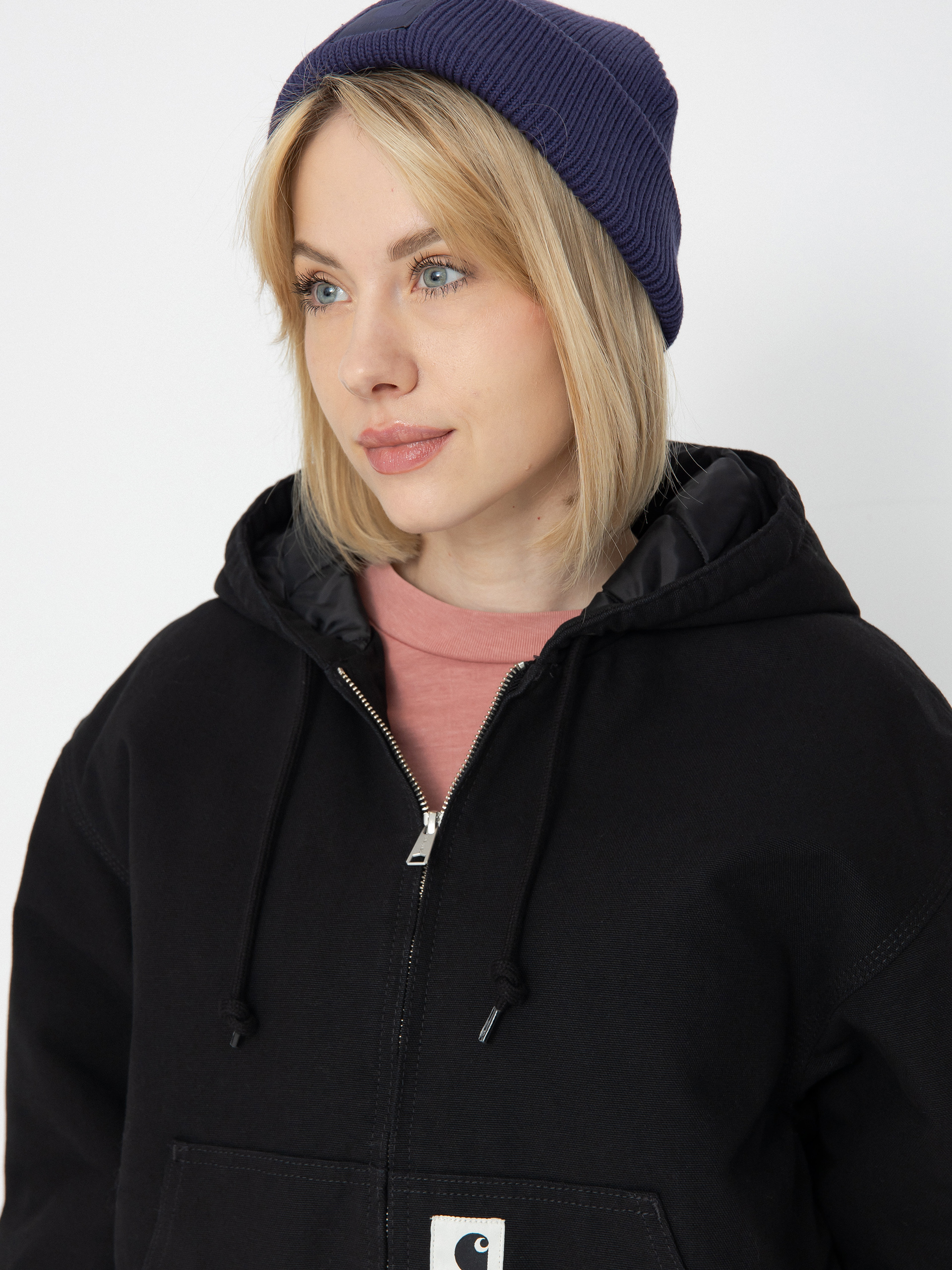 Kurtka Carhartt WIP OG Active Wmn - czarny (black rinsed canvas)