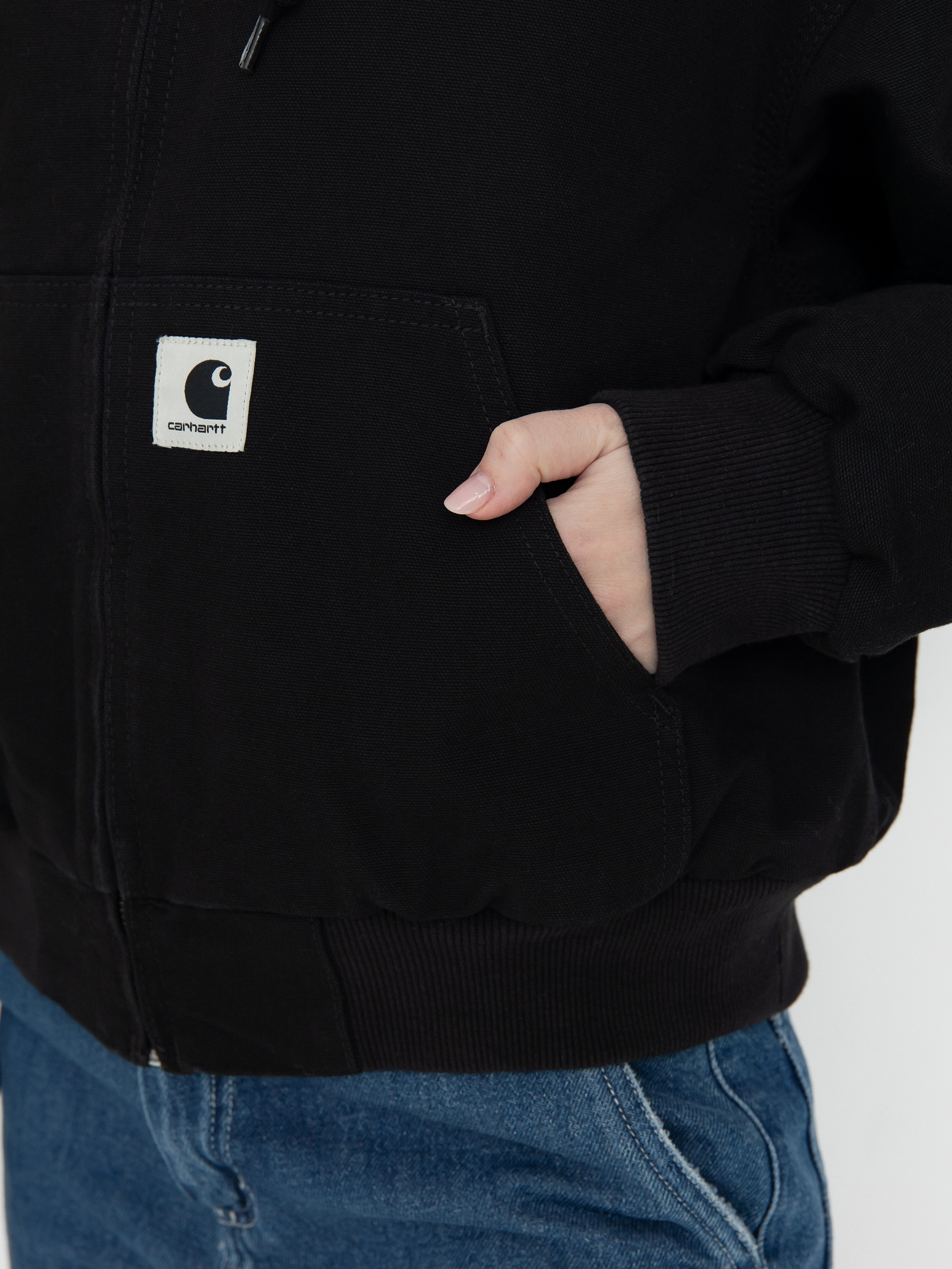 Kurtka Carhartt WIP OG Active Wmn (black rinsed canvas)