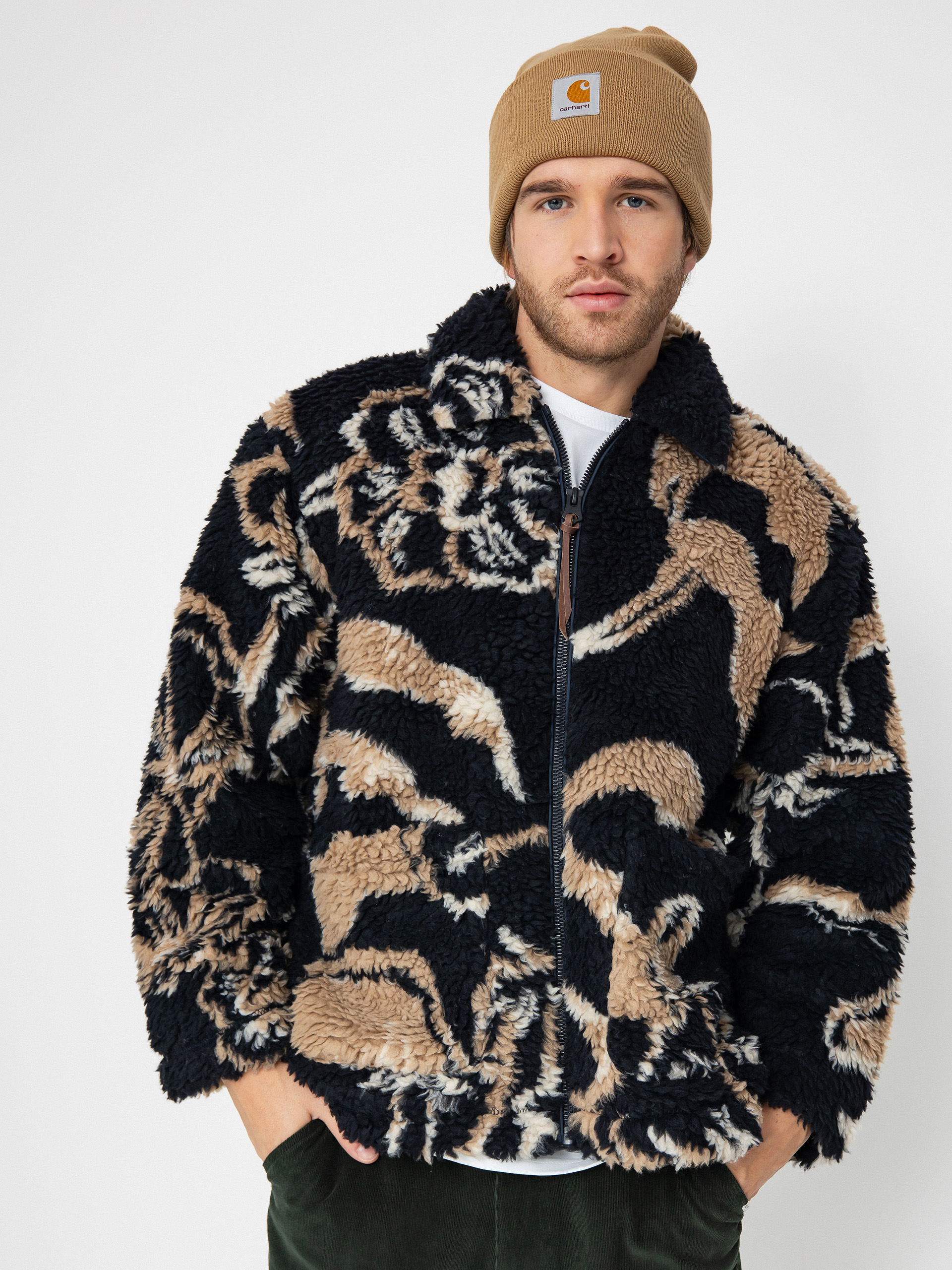 Kurtka OBEY Mushroom Sherpa (dark navy multi)