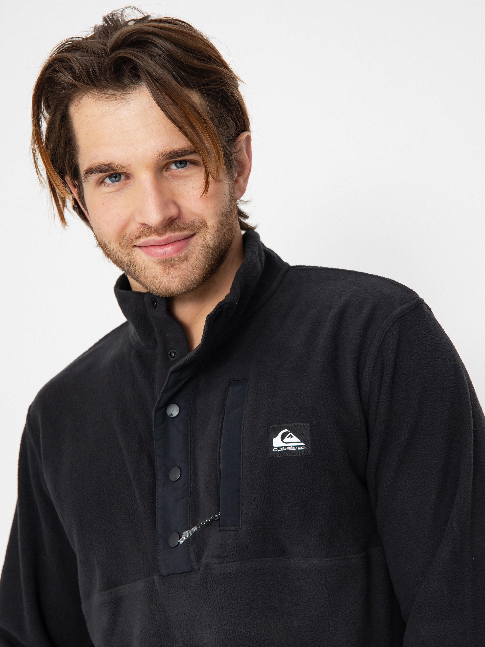 Męski Polar Quiksilver No Destination 2 Half Snap (black)