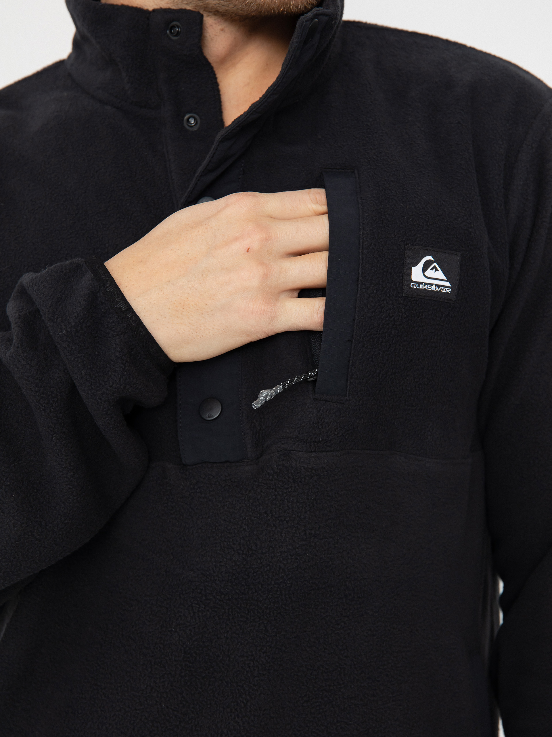 Męski Polar Quiksilver No Destination 2 Half Snap (black)