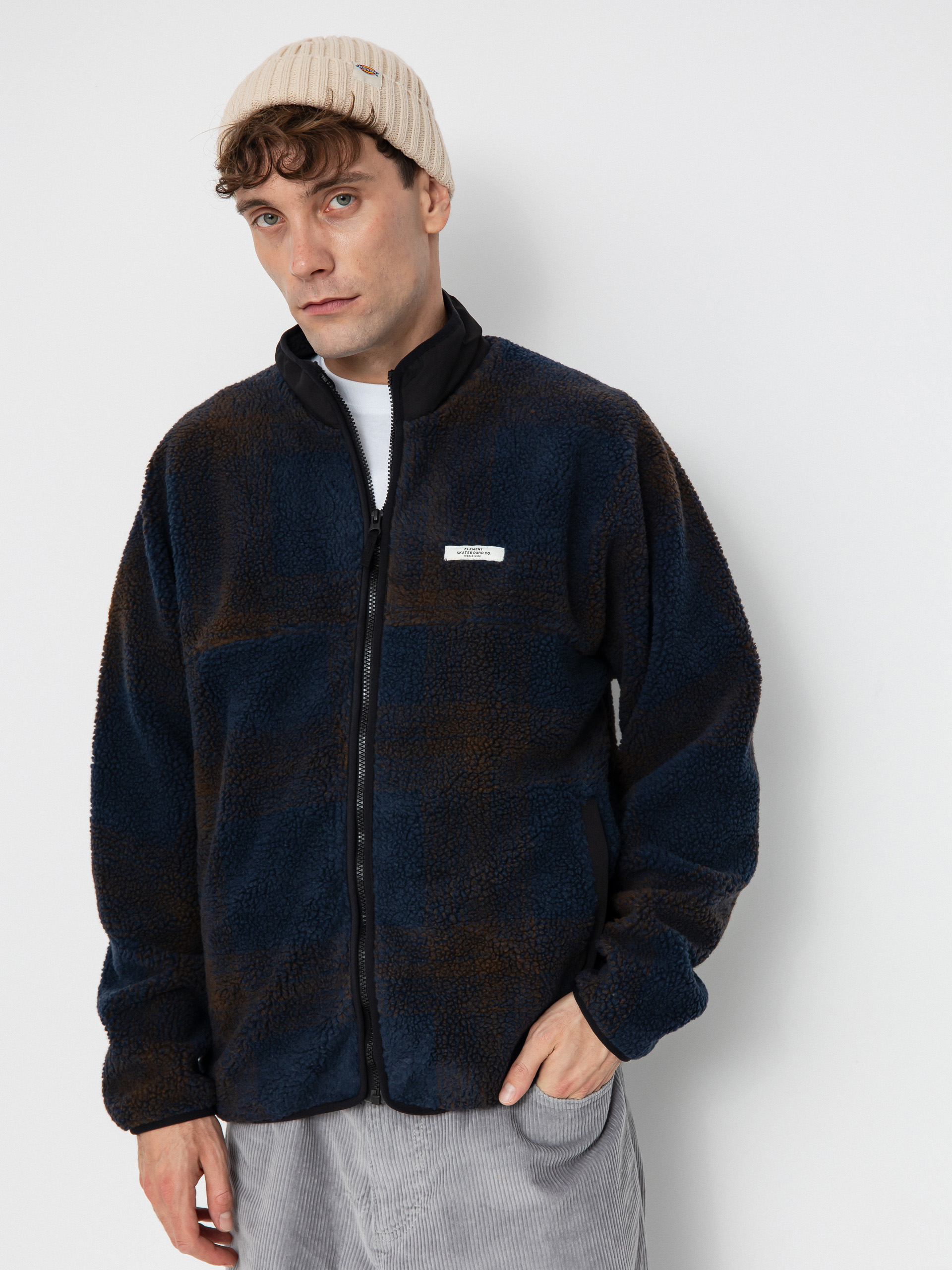 Kurtka Element Classic Sherpa (eclipse navy/java plaid)