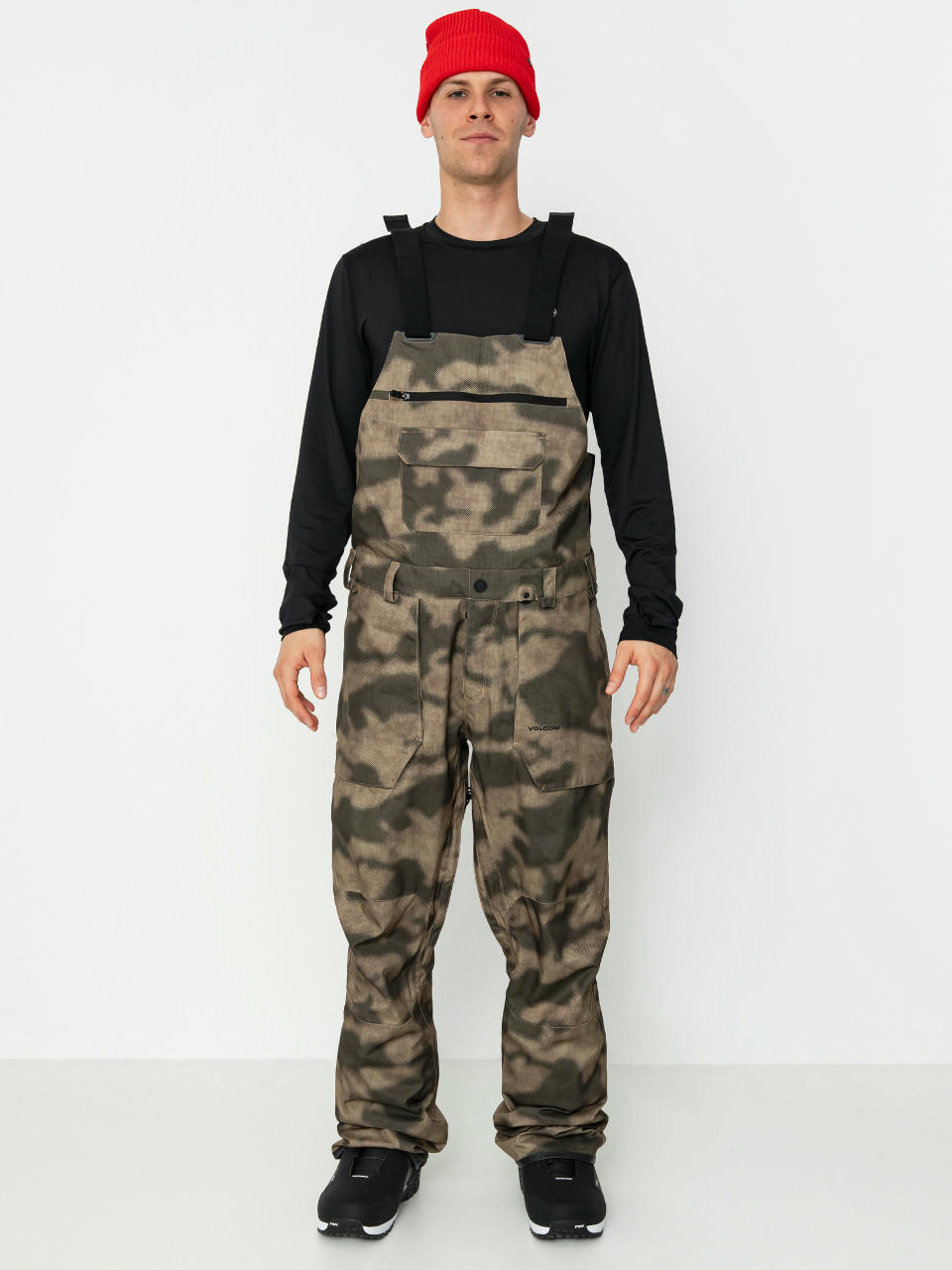 Męskie Spodnie snowboardowe Volcom Roan Bib Overall (camouflage)