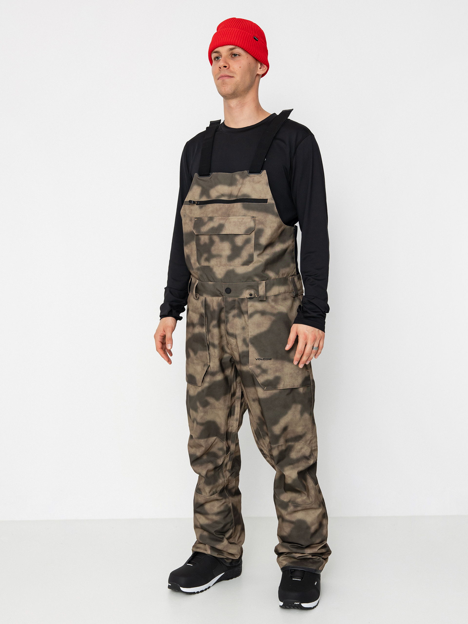 Męskie Spodnie snowboardowe Volcom Roan Bib Overall (camouflage)