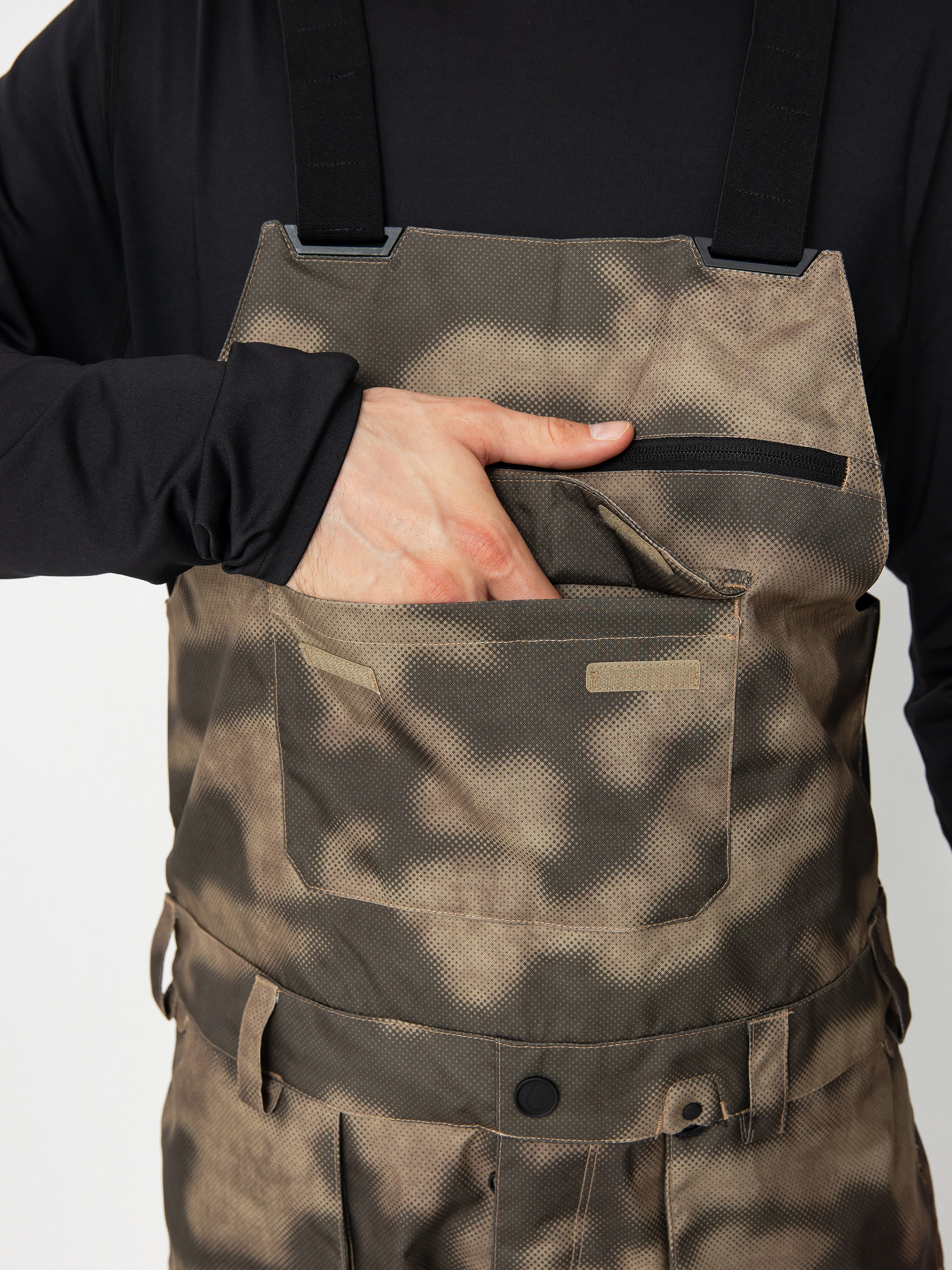 Męskie Spodnie snowboardowe Volcom Roan Bib Overall (camouflage)