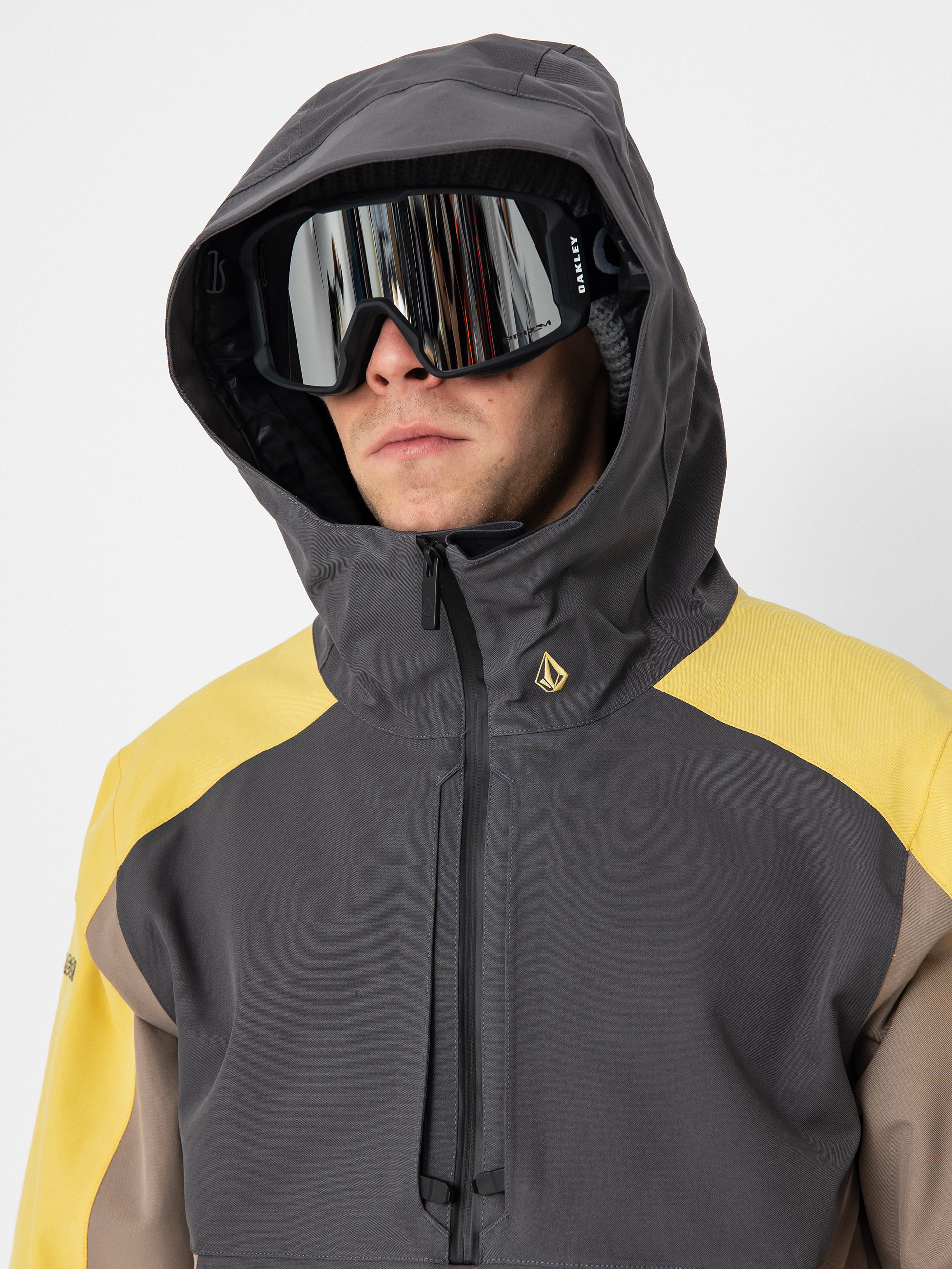 スノーボード Volcom 19-20 BRIGHTON PULLOVER JACKET Volcom Brighton Pullover Jacket - Gold