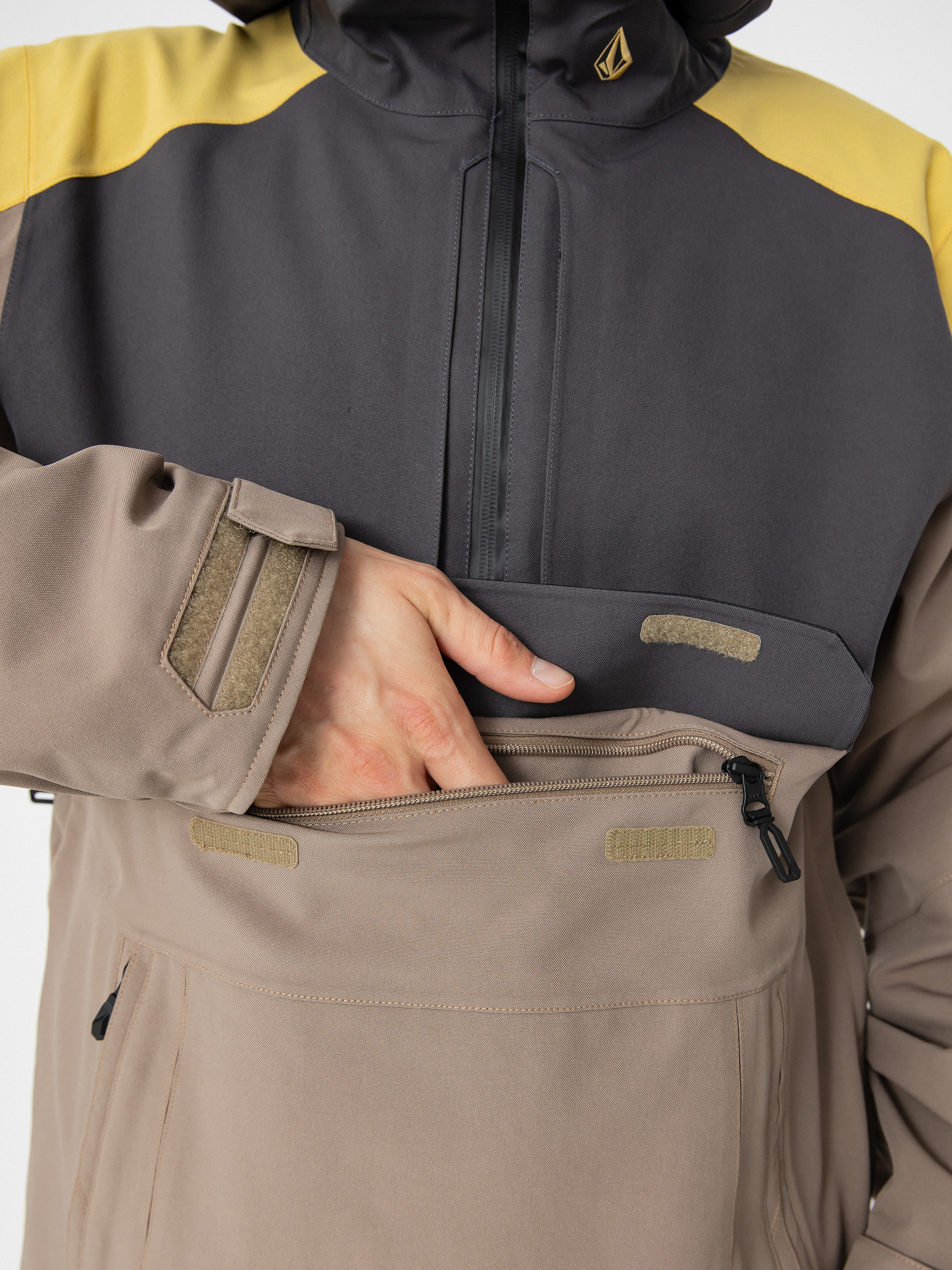 Męska Kurtka snowboardowa Volcom Brighton Pullover (chestnut brown)