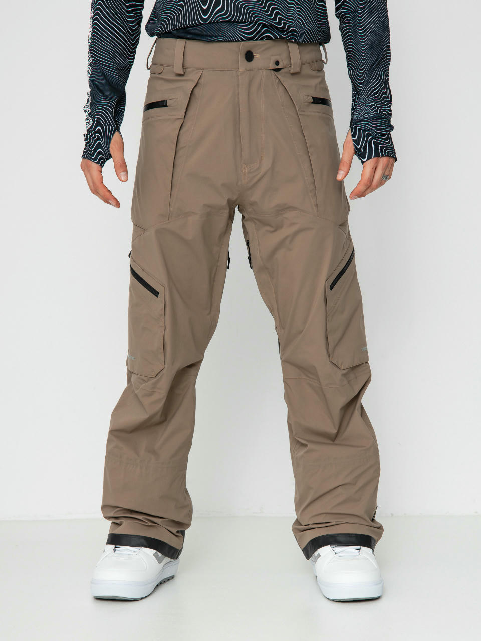 Męskie Spodnie snowboardowe Volcom Guch Stretch Gore (chestnut brown)