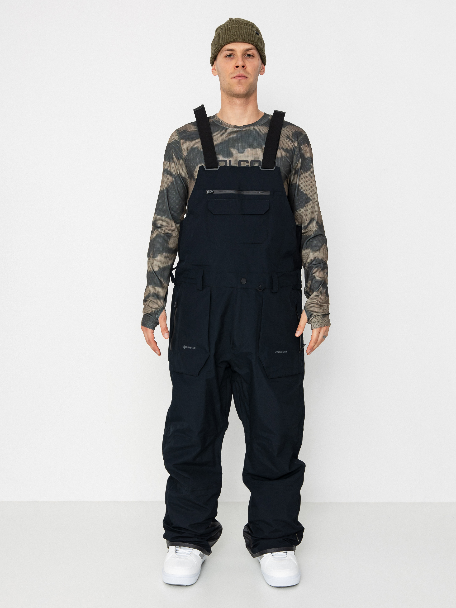 Spodnie snowboardowe Volcom Rain Gore Tex Bib Overall (black)