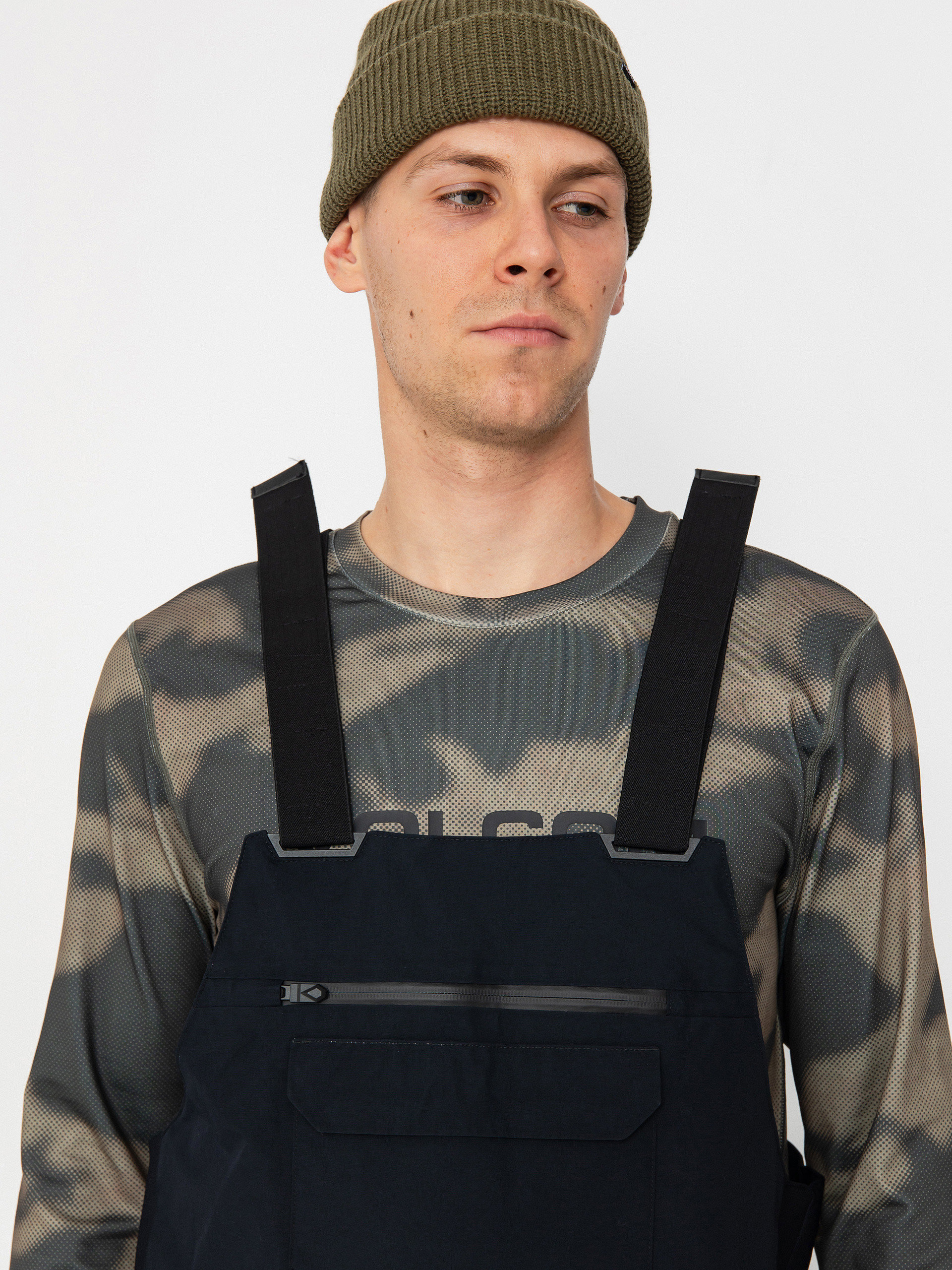 Męskie Spodnie snowboardowe Volcom Rain Gore Tex Bib Overall (black)