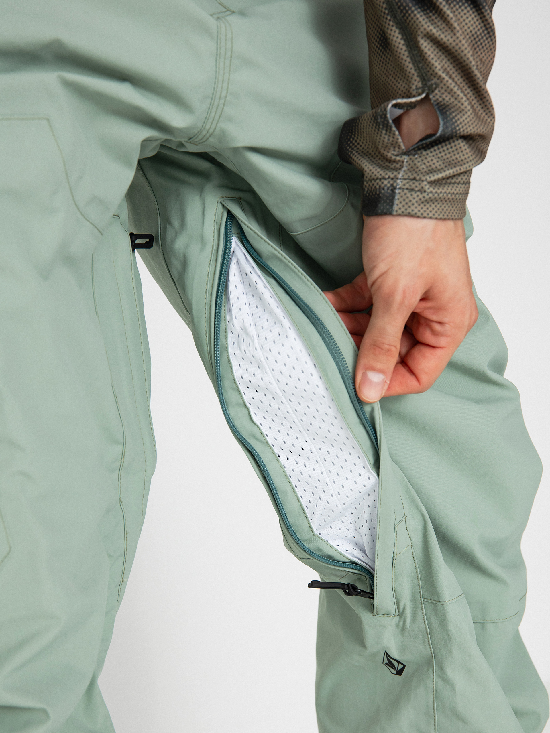 Męskie Spodnie snowboardowe Volcom L Gore Tex (agave)