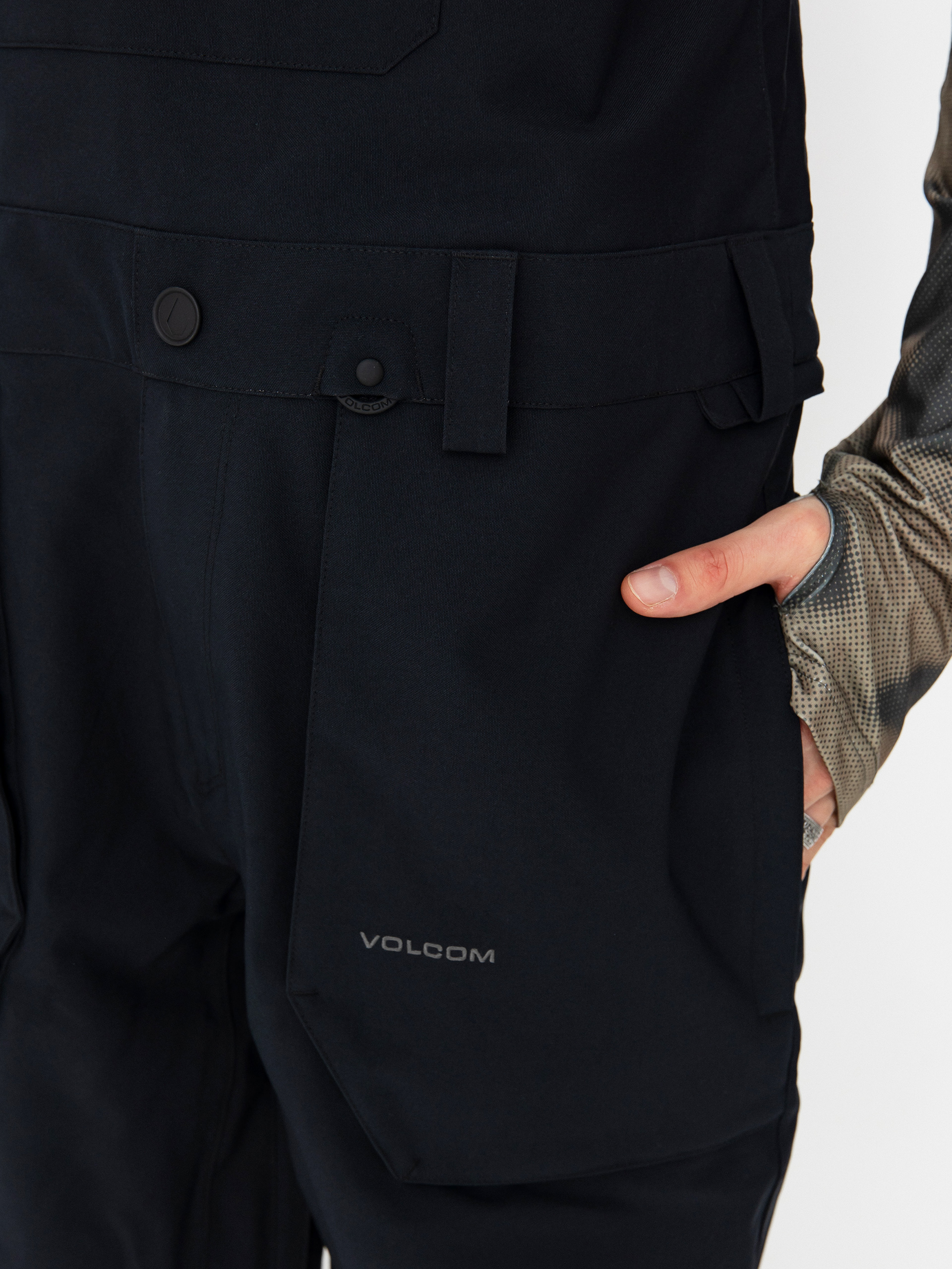 Męskie Spodnie snowboardowe Volcom Roan Bib Overall (black)