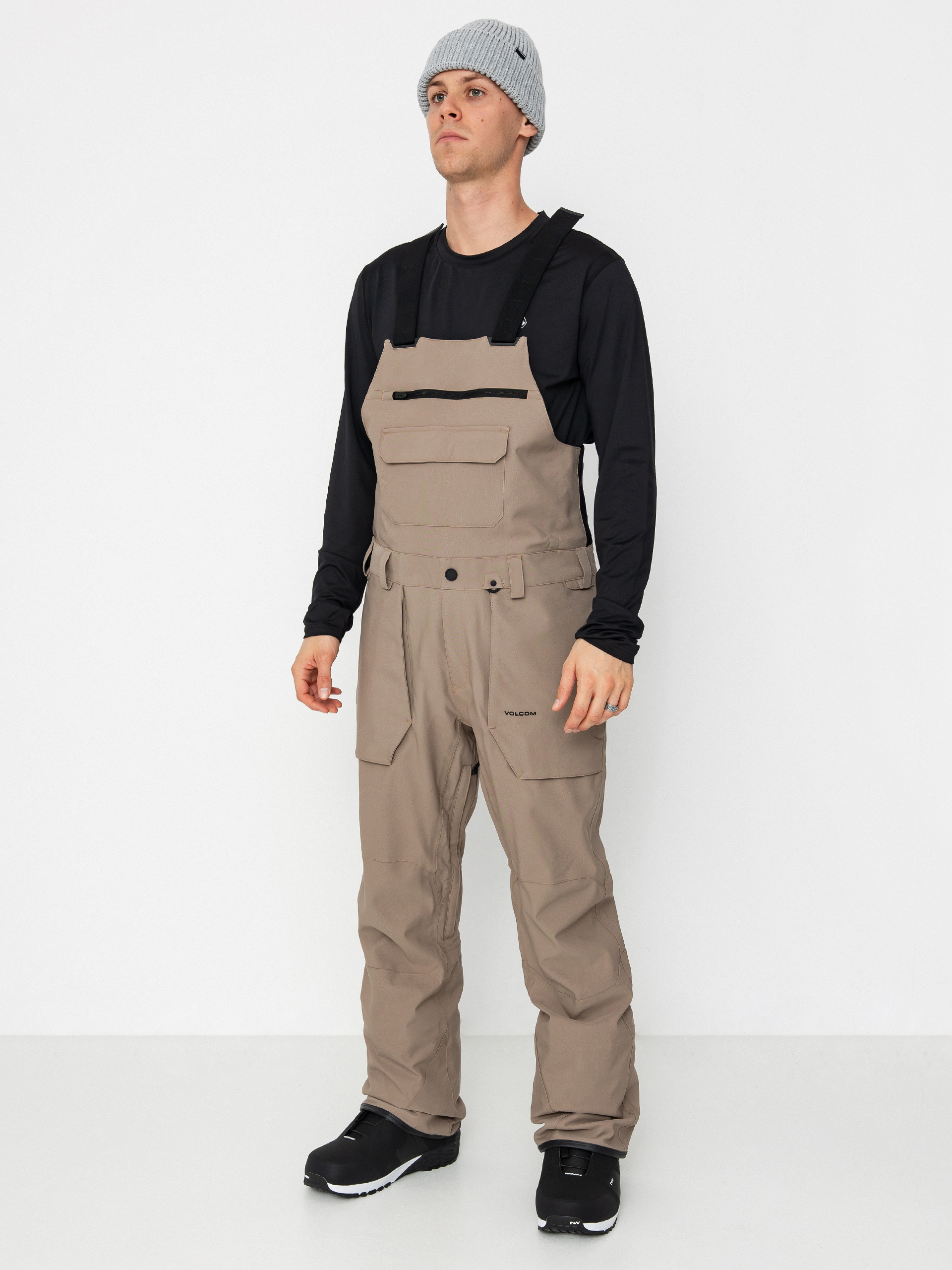 Spodnie snowboardowe Volcom Roan Bib Overall (chestnut brown)