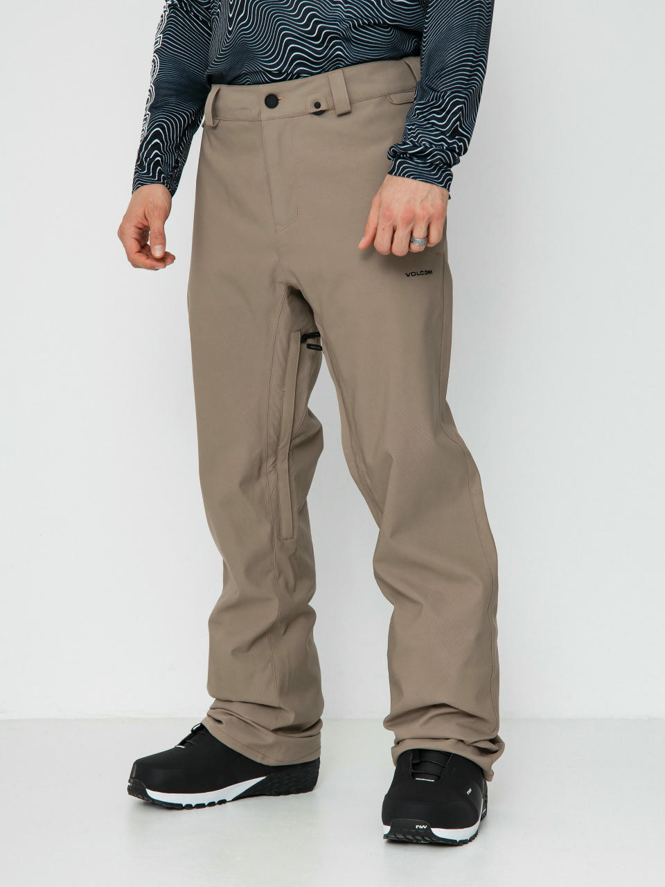 Męskie Spodnie snowboardowe Volcom Freakin Snow Chino (chestnut brown)