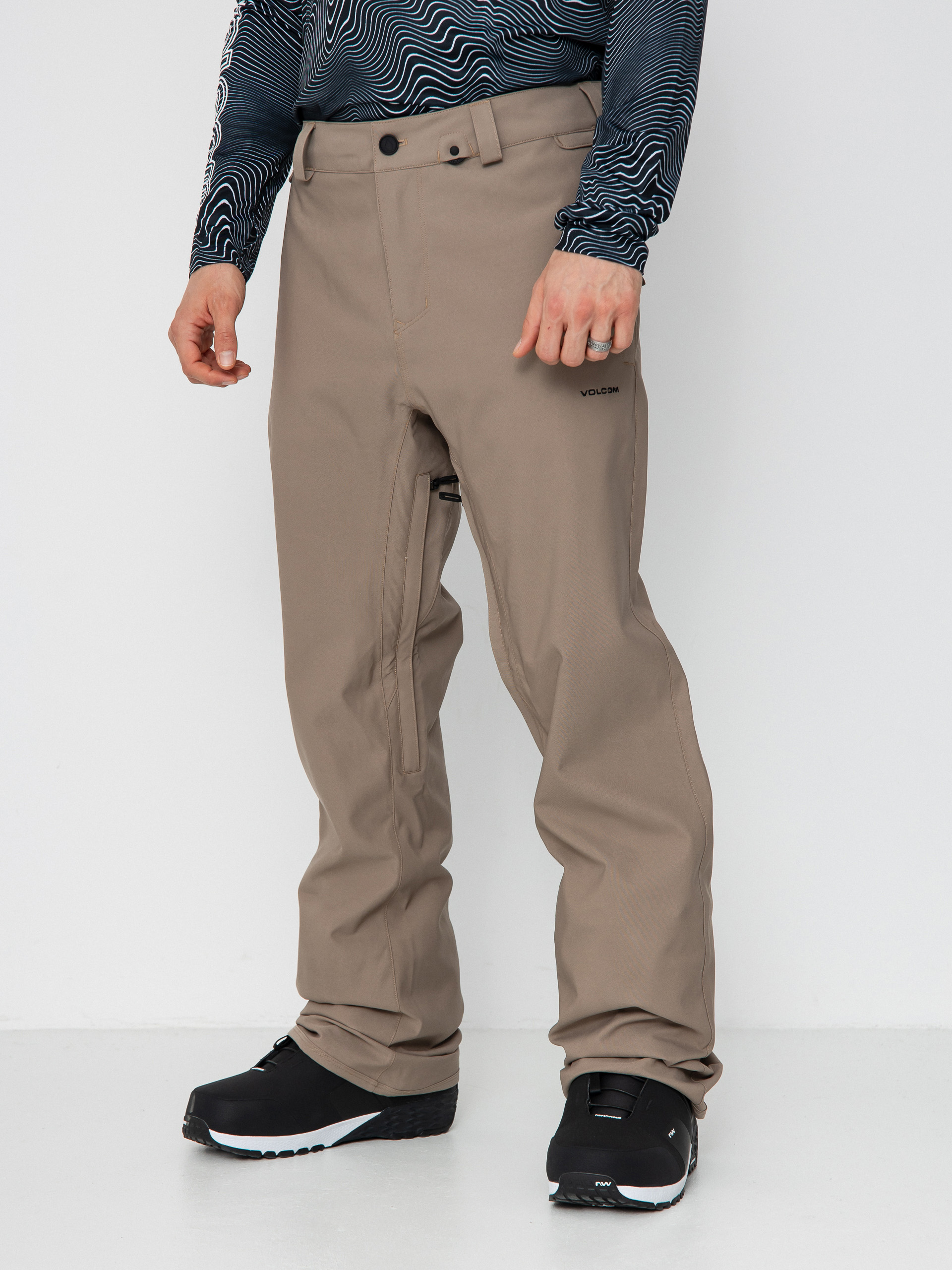 Spodnie snowboardowe Volcom Freakin Snow Chino (chestnut brown)