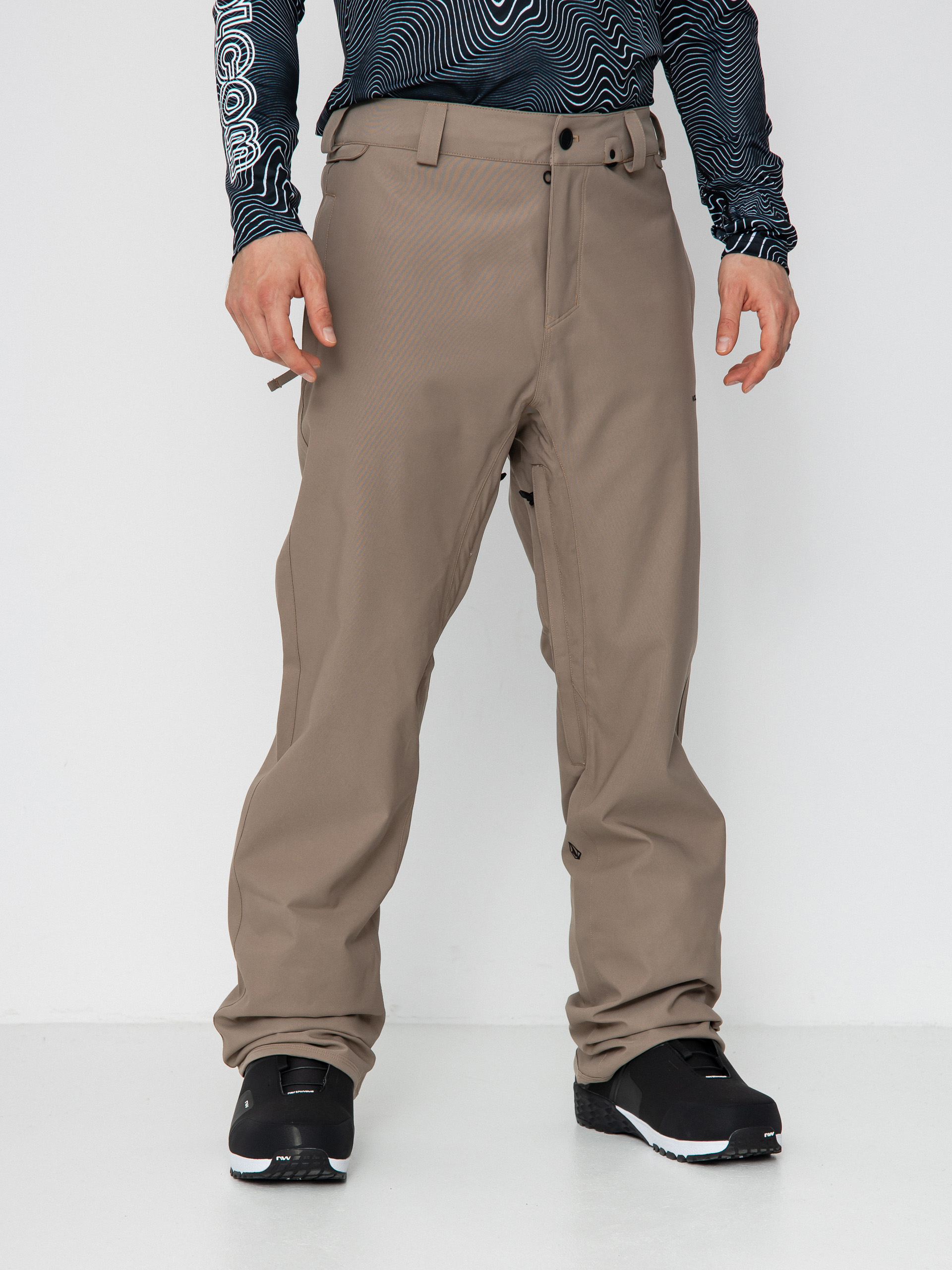 Męskie Spodnie snowboardowe Volcom Freakin Snow Chino (chestnut brown)