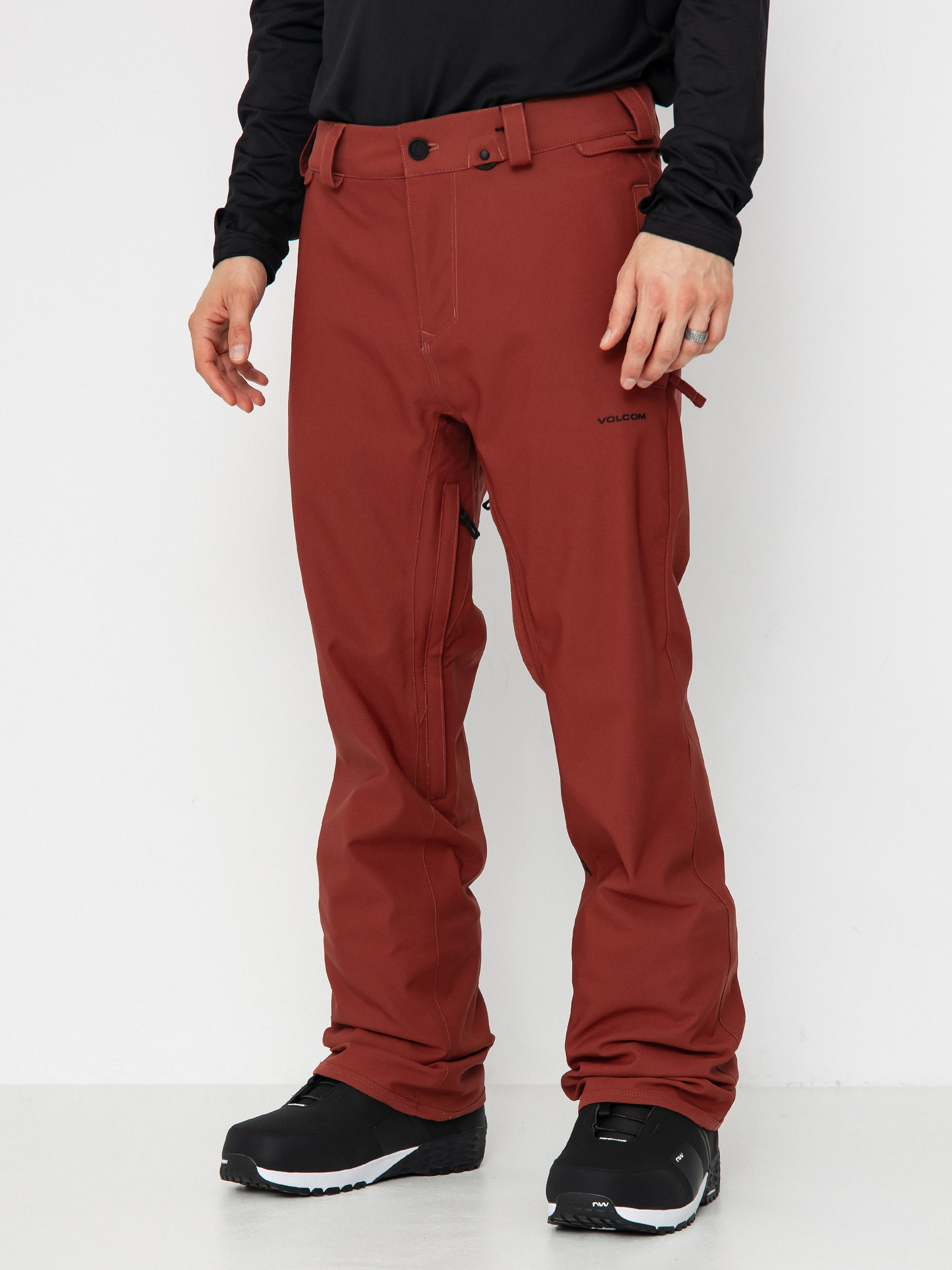 Męskie Spodnie snowboardowe Volcom Freakin Snow Chino (redwood)
