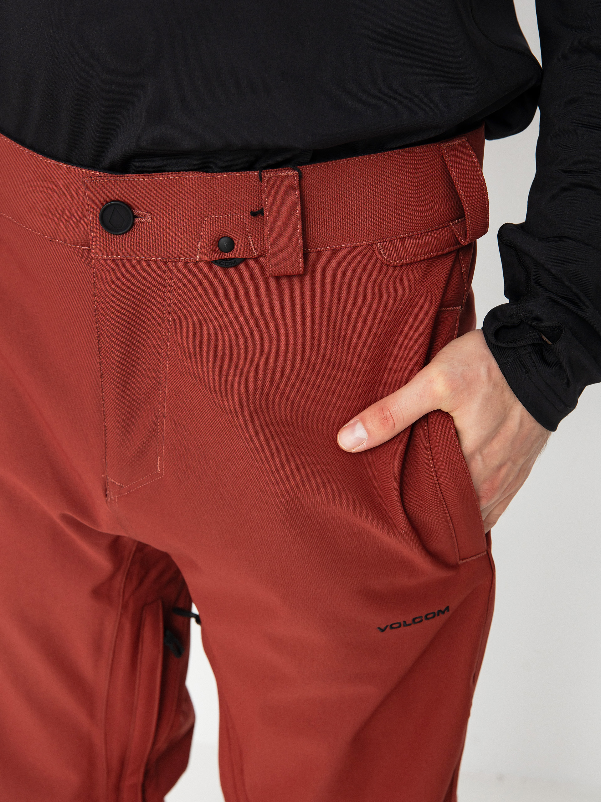 Męskie Spodnie snowboardowe Volcom Freakin Snow Chino (redwood)