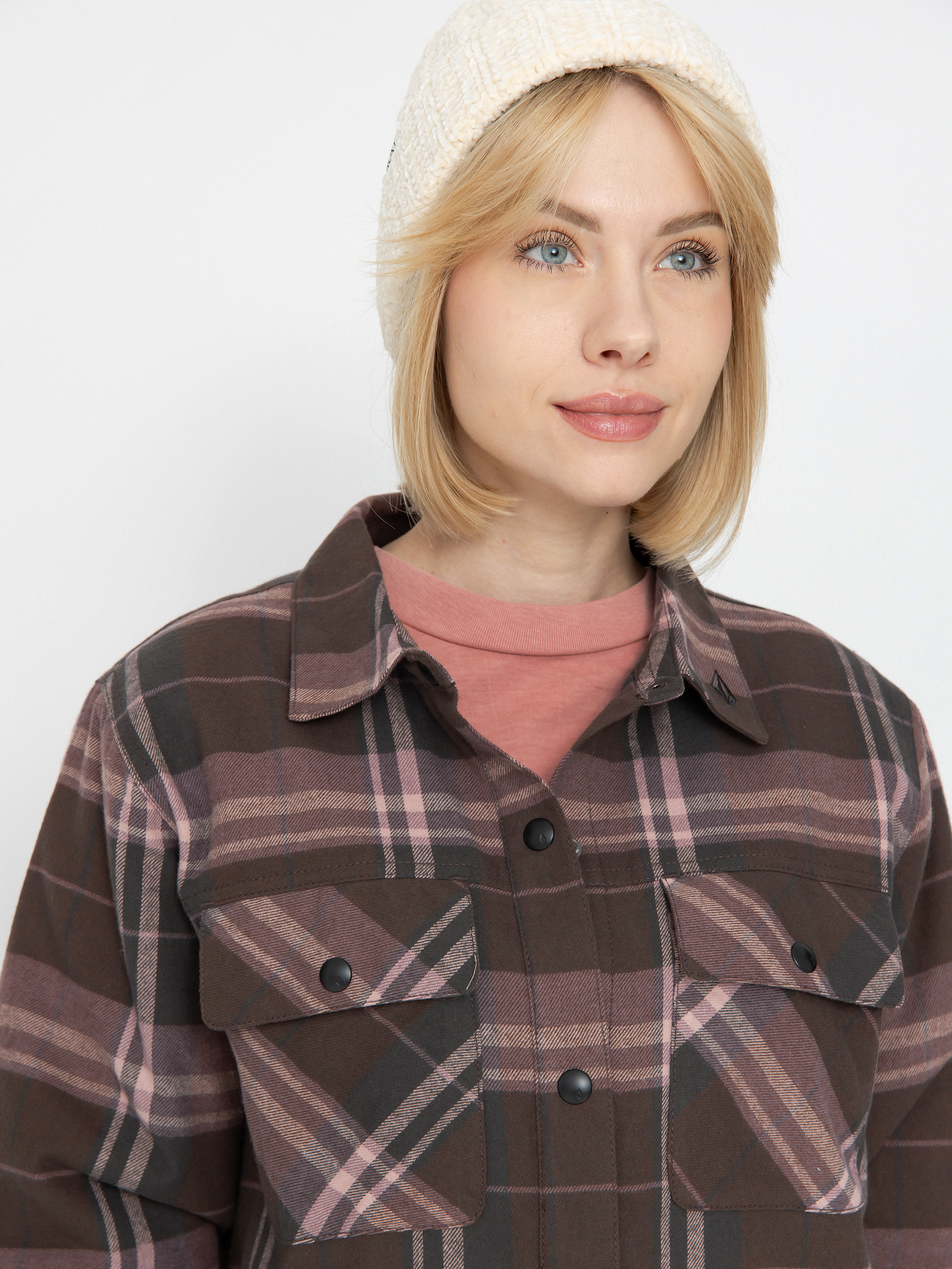 Damska Kurtka snowboardowa Volcom Ins Riding Flannel (dusty lavender)