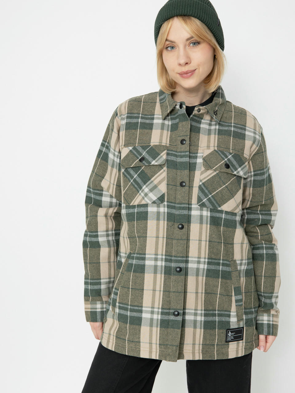 Damska Kurtka snowboardowa Volcom Ins Riding Flannel (sand)