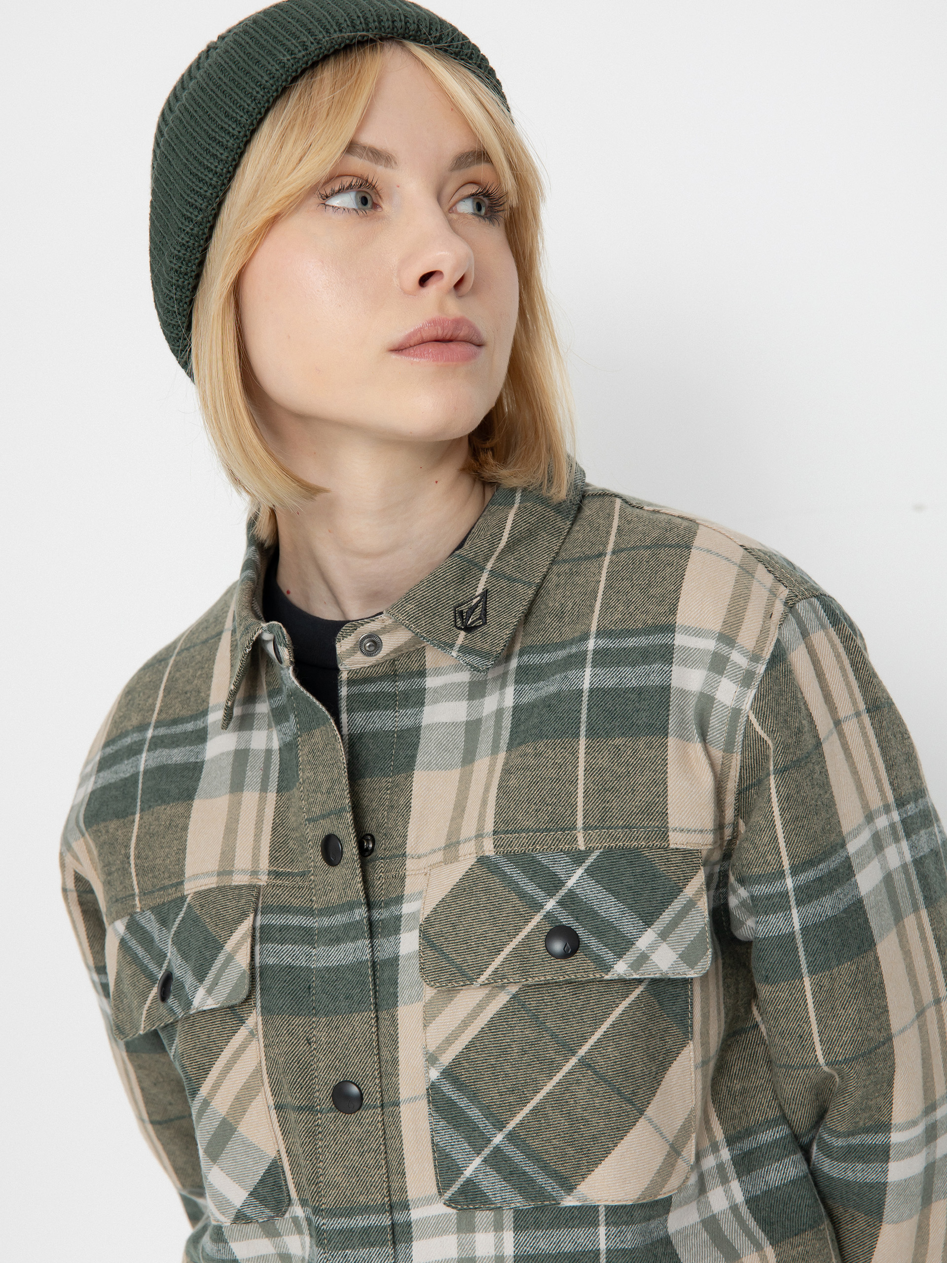 Damska Kurtka snowboardowa Volcom Ins Riding Flannel (sand)