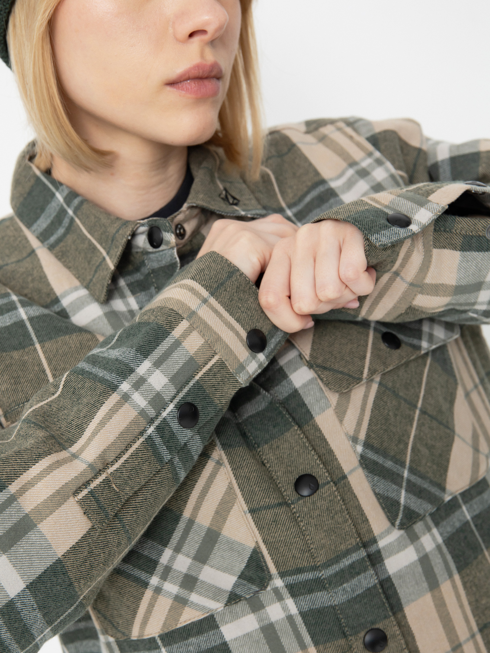 Damska Kurtka snowboardowa Volcom Ins Riding Flannel (sand)