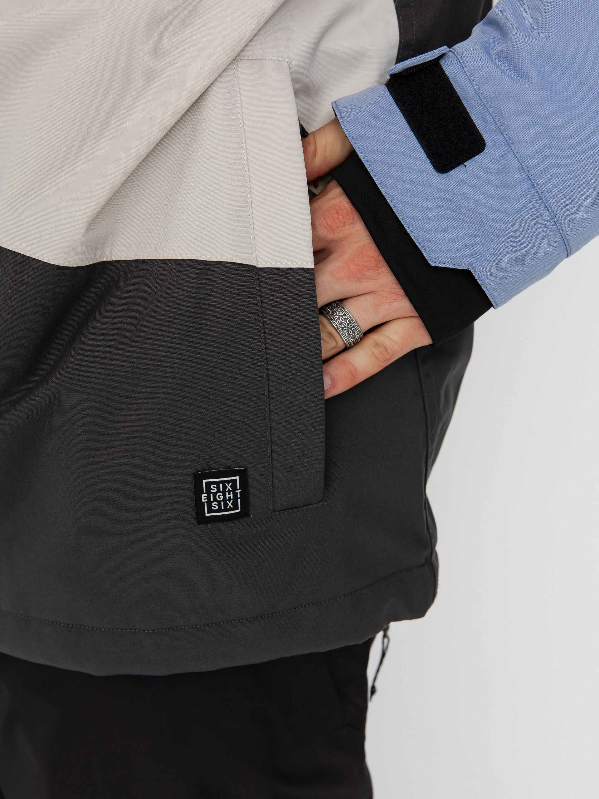 Męska Kurtka snowboardowa 686 Geo Insulated (purple impression colorblock)