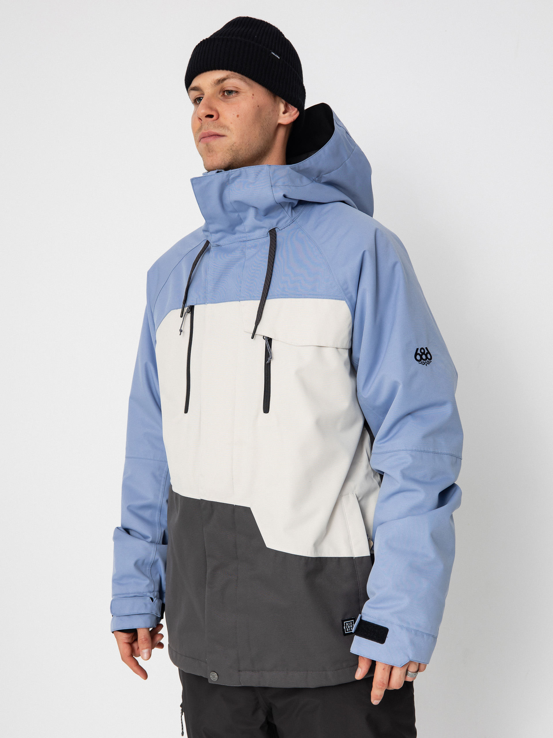 Męska Kurtka snowboardowa 686 Geo Insulated (purple impression colorblock)