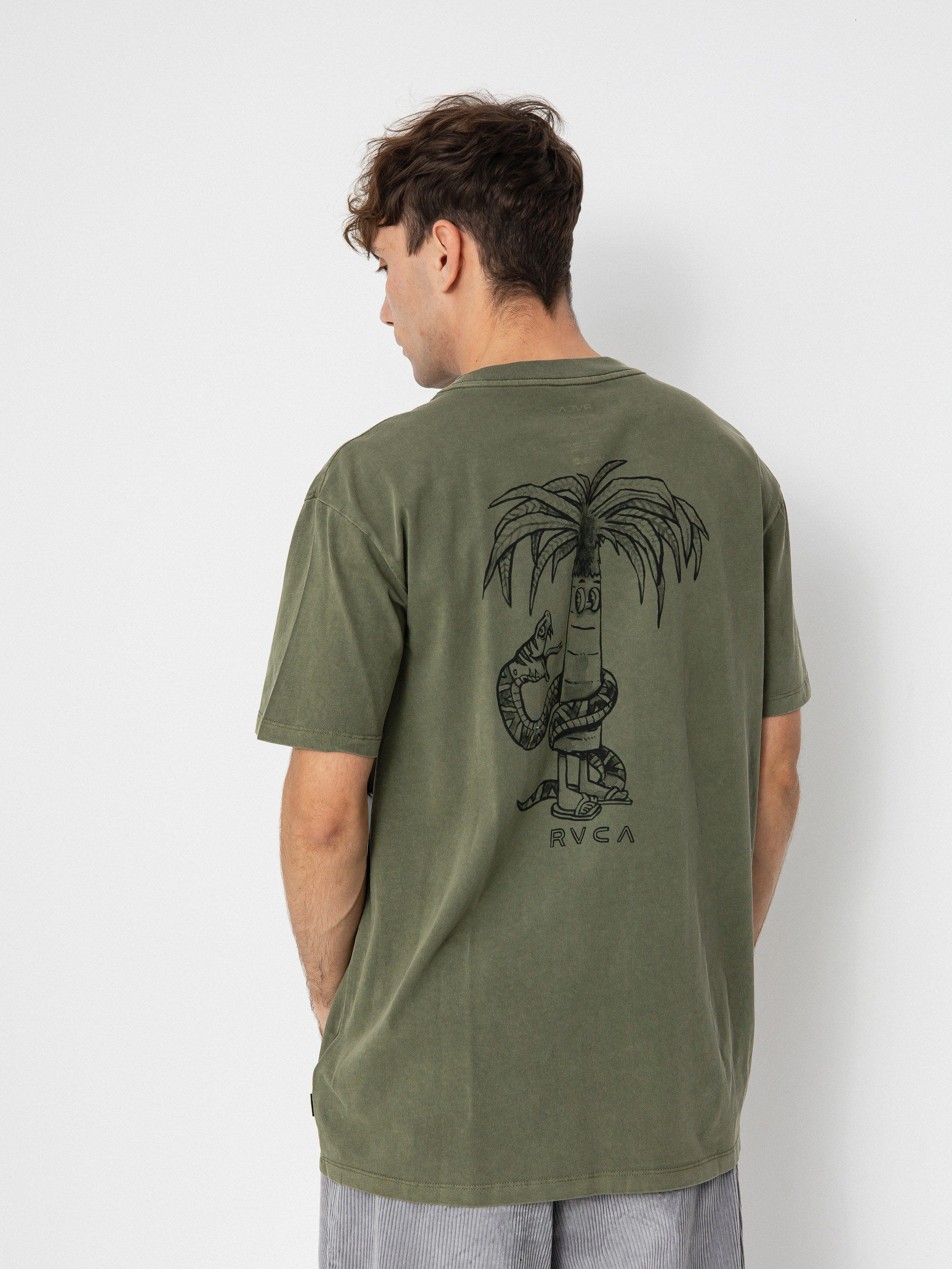 T-shirt RVCA Pommier Palms (olive)