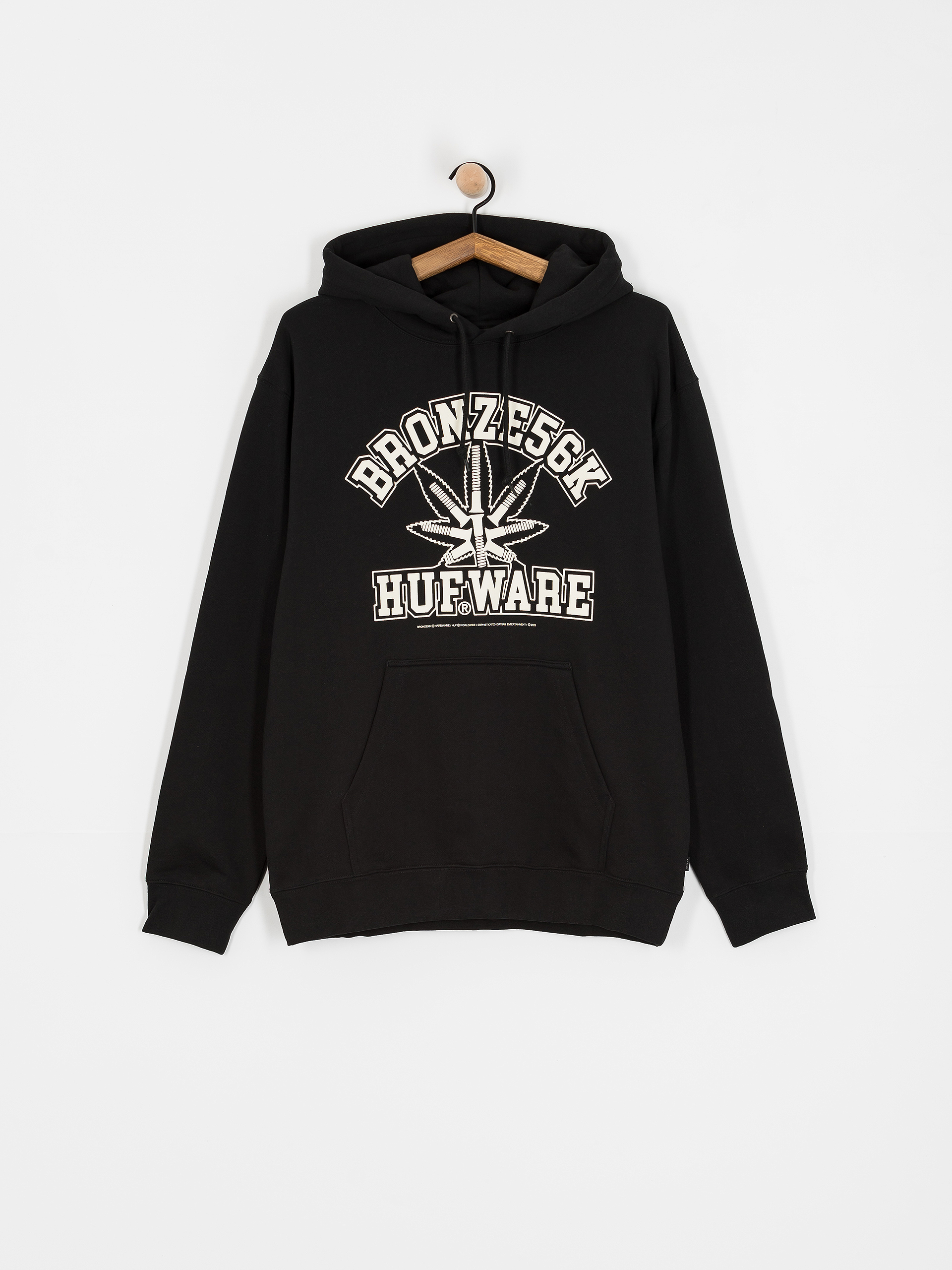 Bluza z kapturem HUF X Bronze Plantware HD (black)