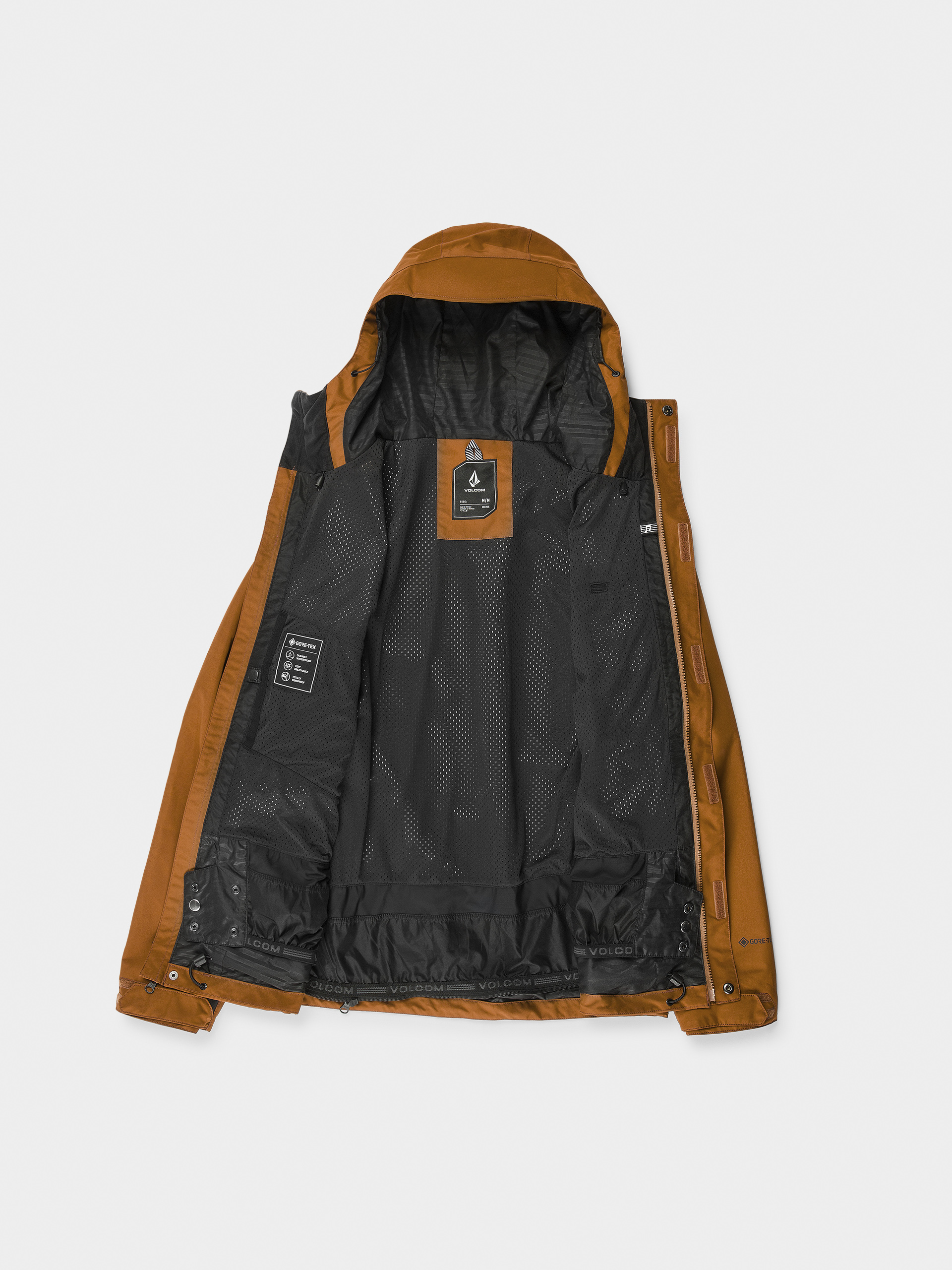 Kurtka snowboardowa Volcom Dua Gore Tex - brązowy (caramel)