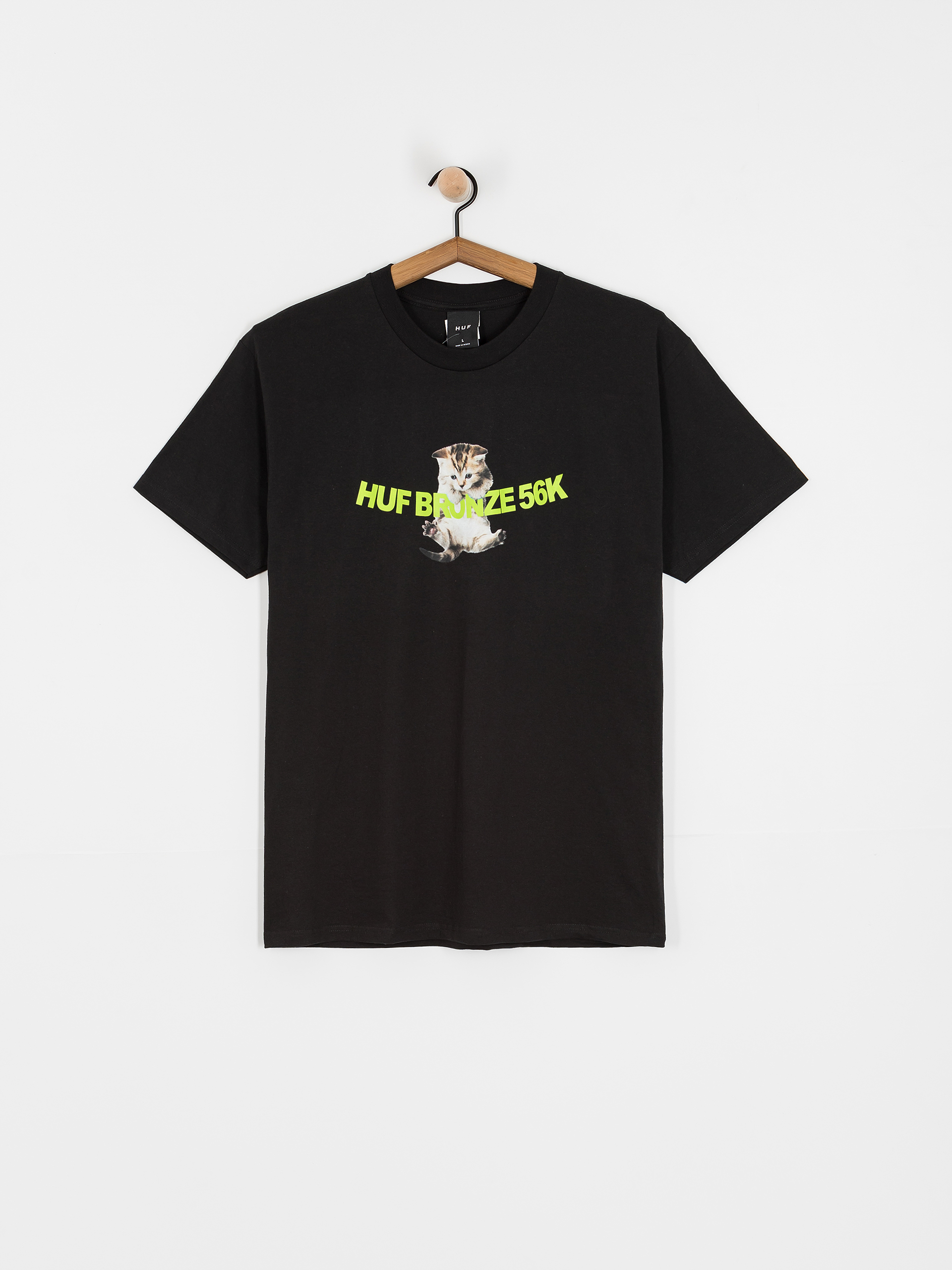 T-shirt HUF X Bronze Hang In There (black)