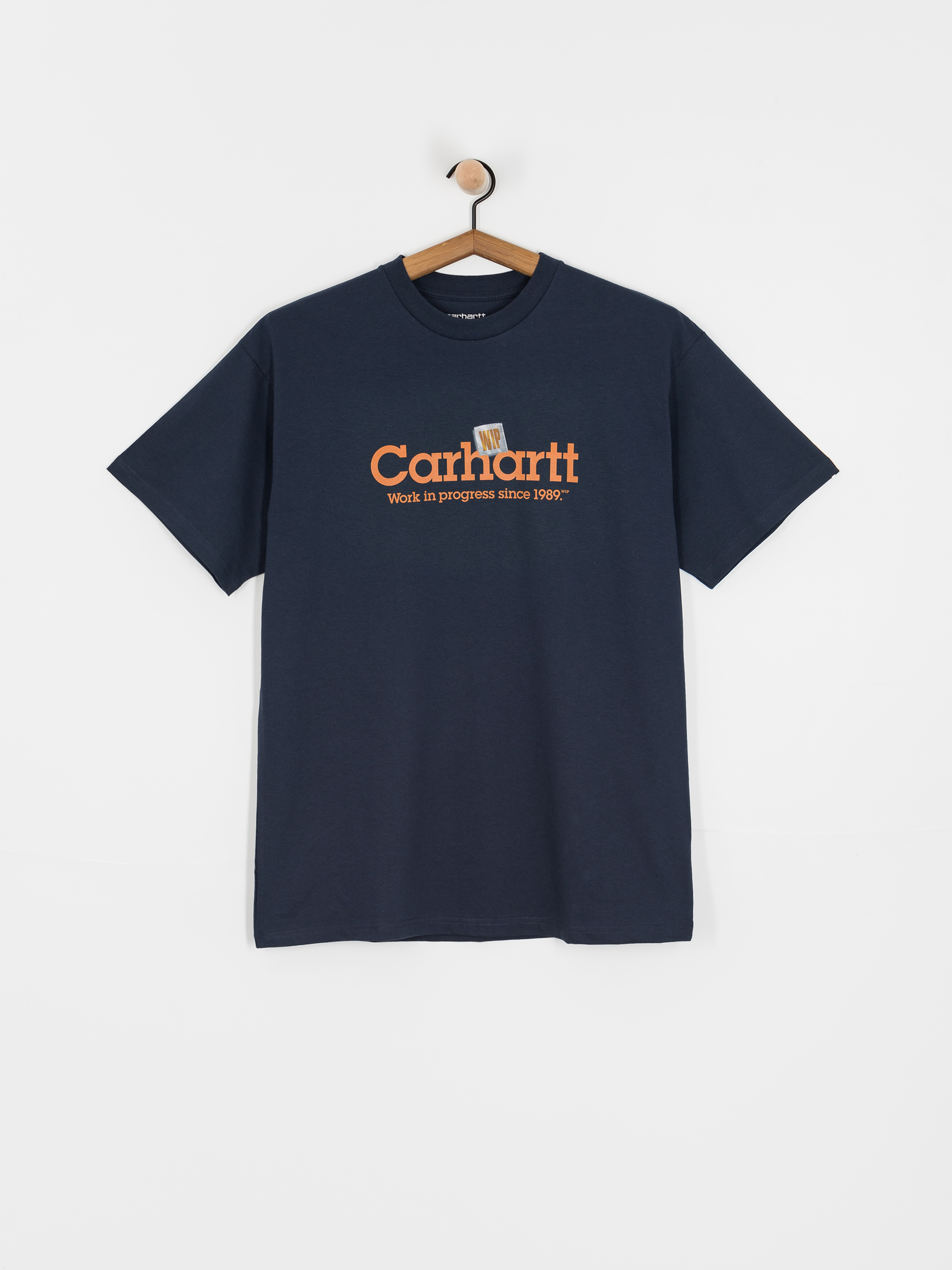 T-shirt Carhartt WIP Label Script (blue)