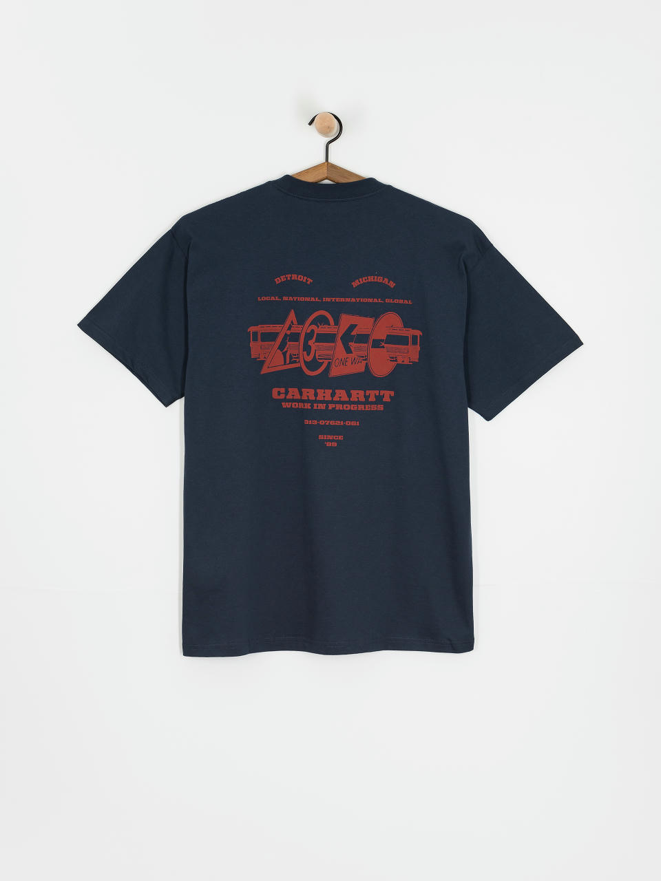 T-shirt Carhartt WIP Runaway (blue/vermillion)