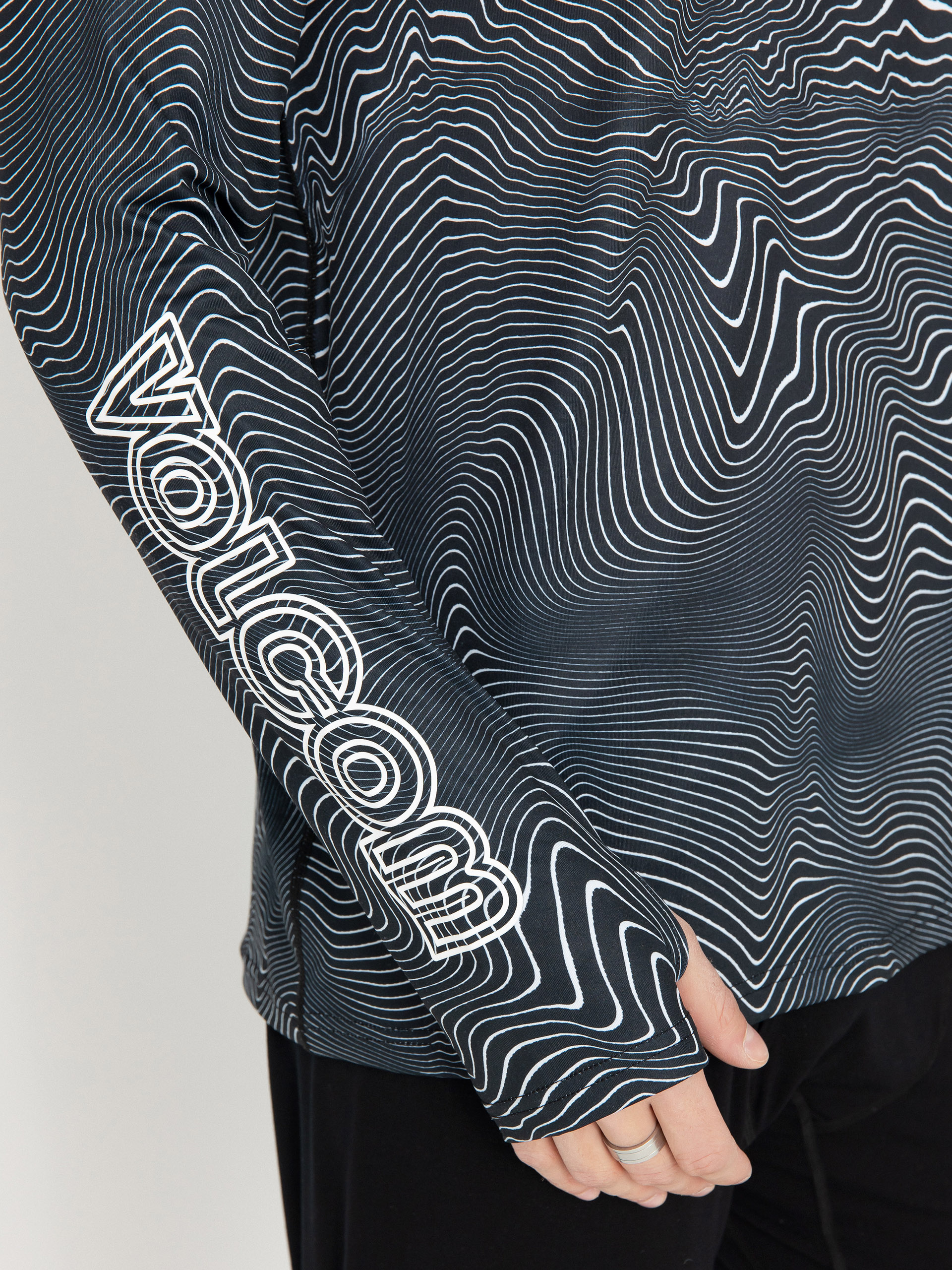 Męski Longsleeve Volcom M V Science Crew (black print)