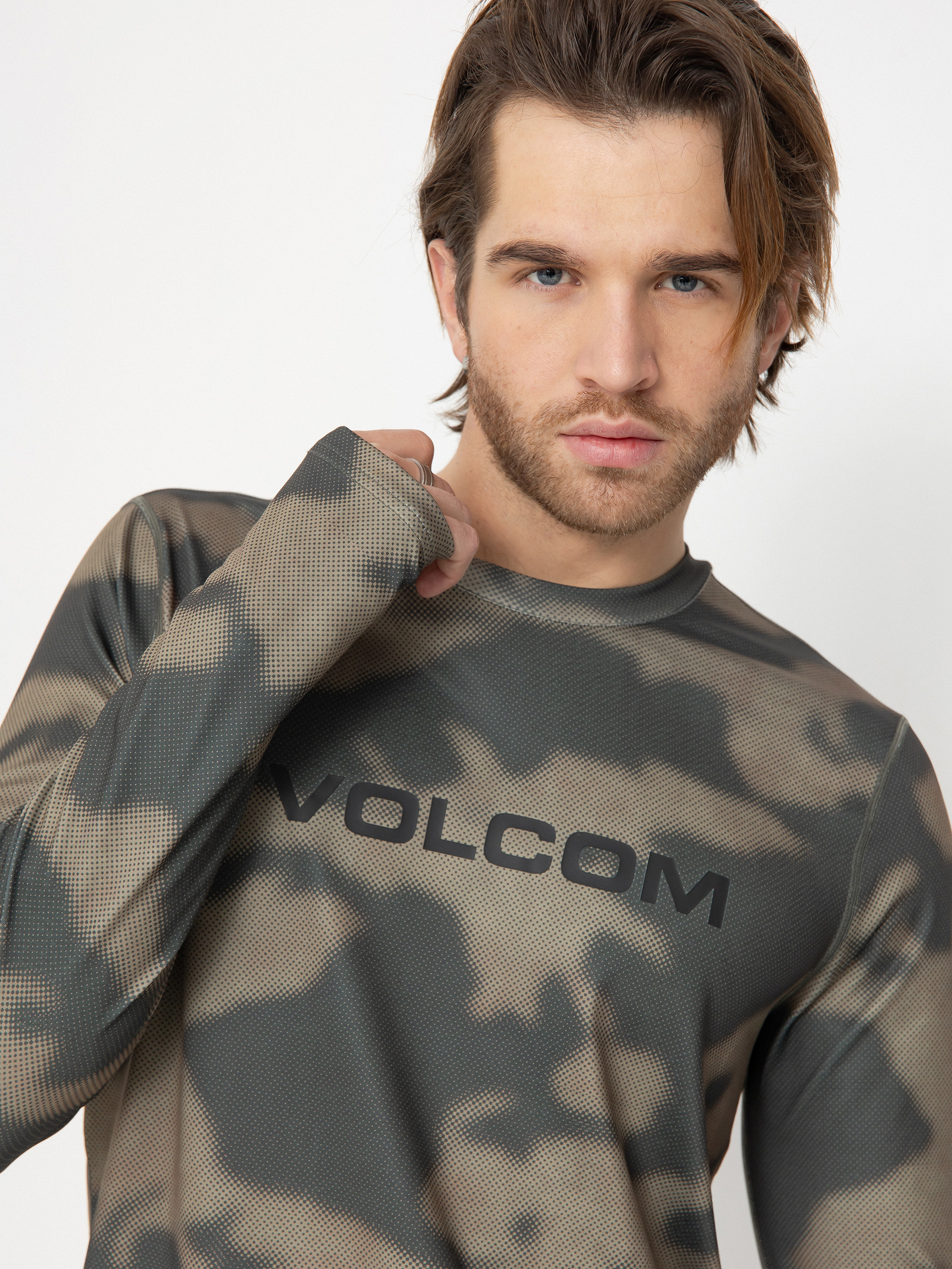 Męski Longsleeve Volcom M V Science Crew (camouflage)