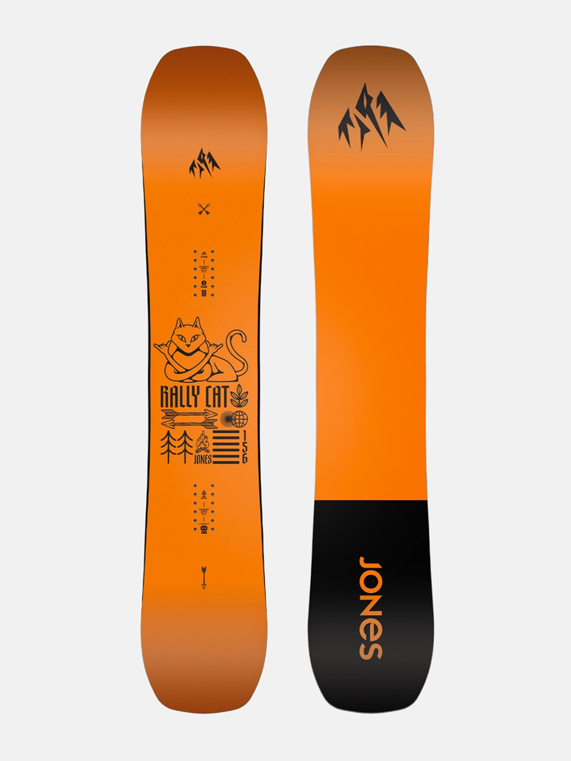 Męska Deska snowboardowa Jones Snowboards Rally Cat (orange/black)