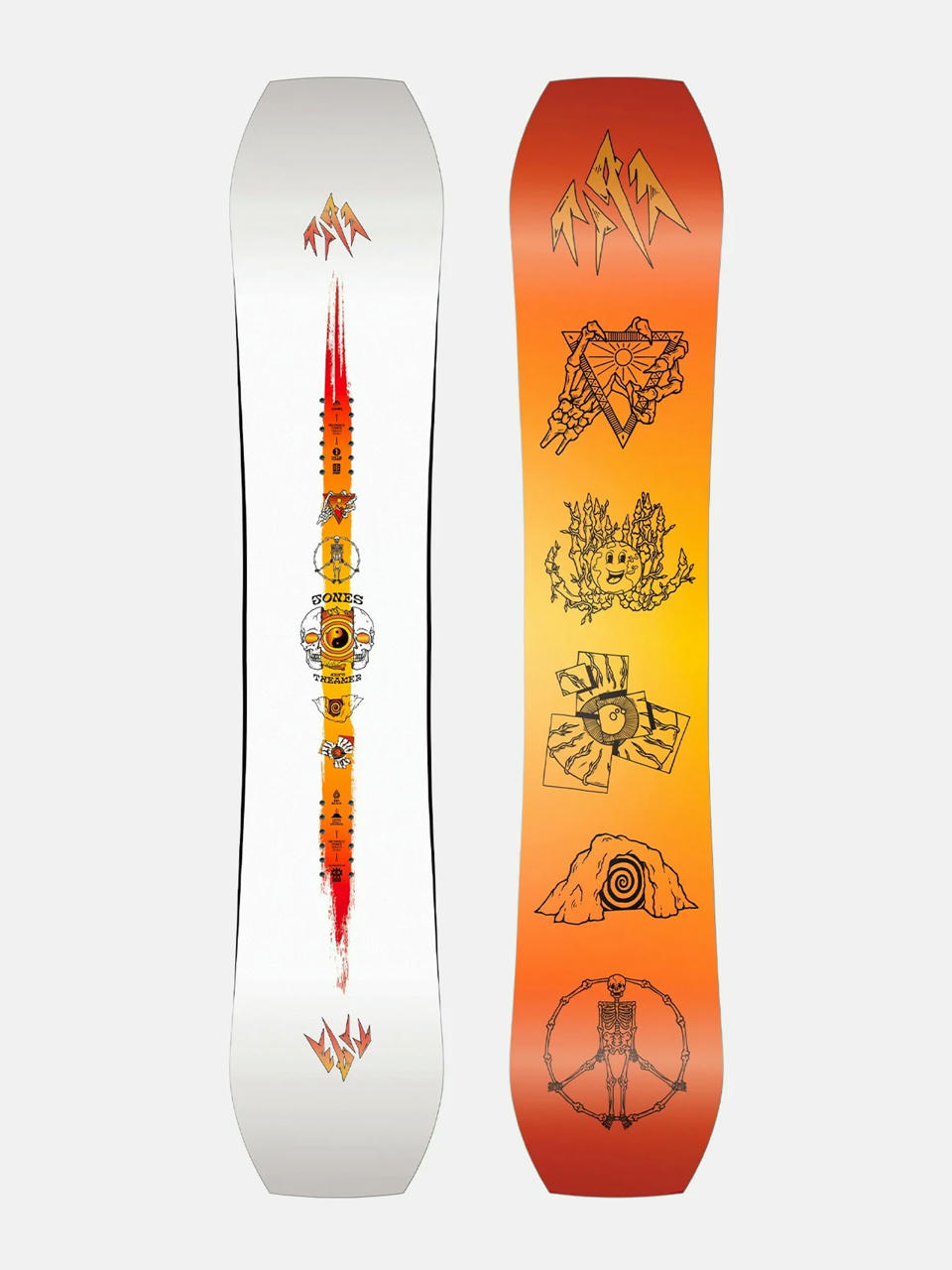 Męska Deska snowboardowa Jones Snowboards Tweaker (orange/yellow)