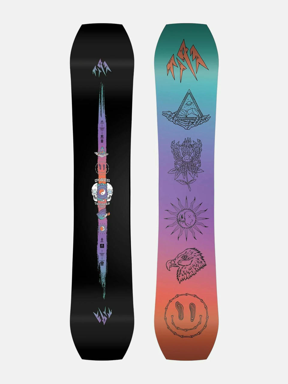 Męska Deska snowboardowa Jones Snowboards Tweaker Pro (teal/purple/orange)