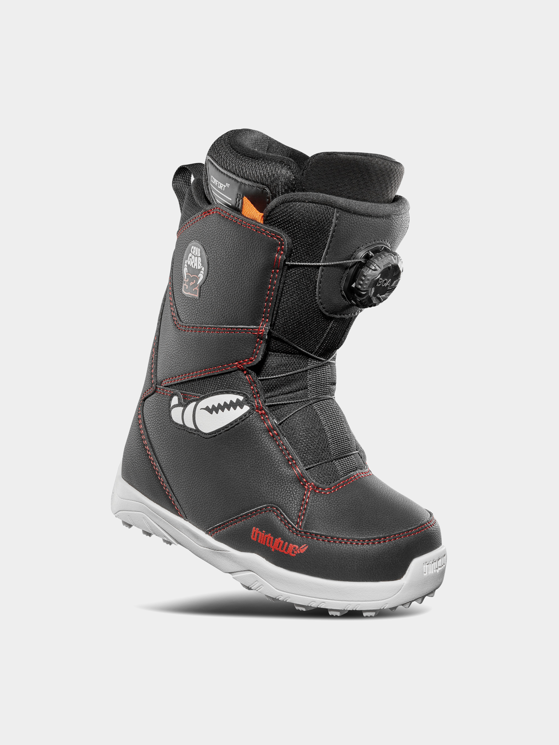 Buty snowboardowe ThirtyTwo Lashed Boa Crab Grab JR (black/white/red)