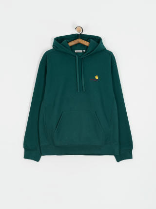 Bluza z kapturem Carhartt WIP American Script HD (malachite)