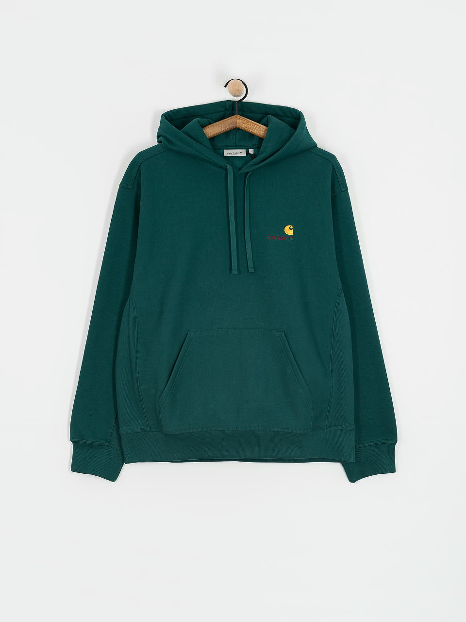 Bluza z kapturem Carhartt WIP American Script HD (malachite)