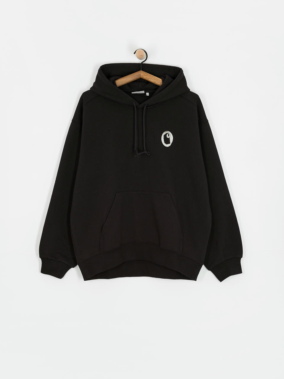 Bluza z kapturem Carhartt WIP Charm Link HD (black/silver)