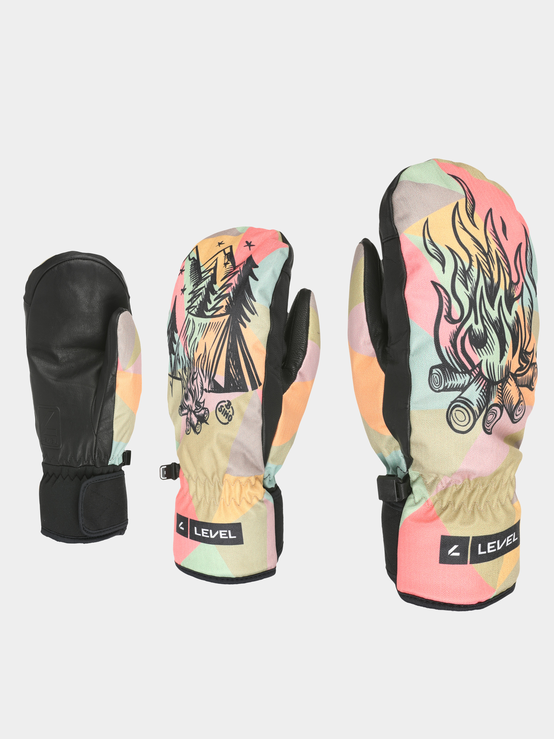 Ru0119kawice Level Vertigo Pro Mitt (black camo)